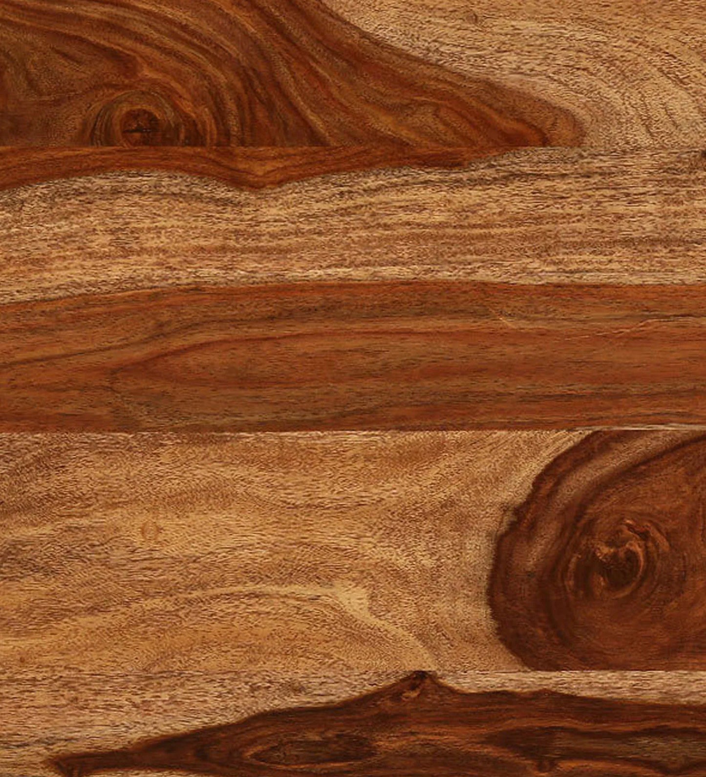 Sheesham Wood Writing Table in Scratch Resistant Rustic Teak Finish With Drawers