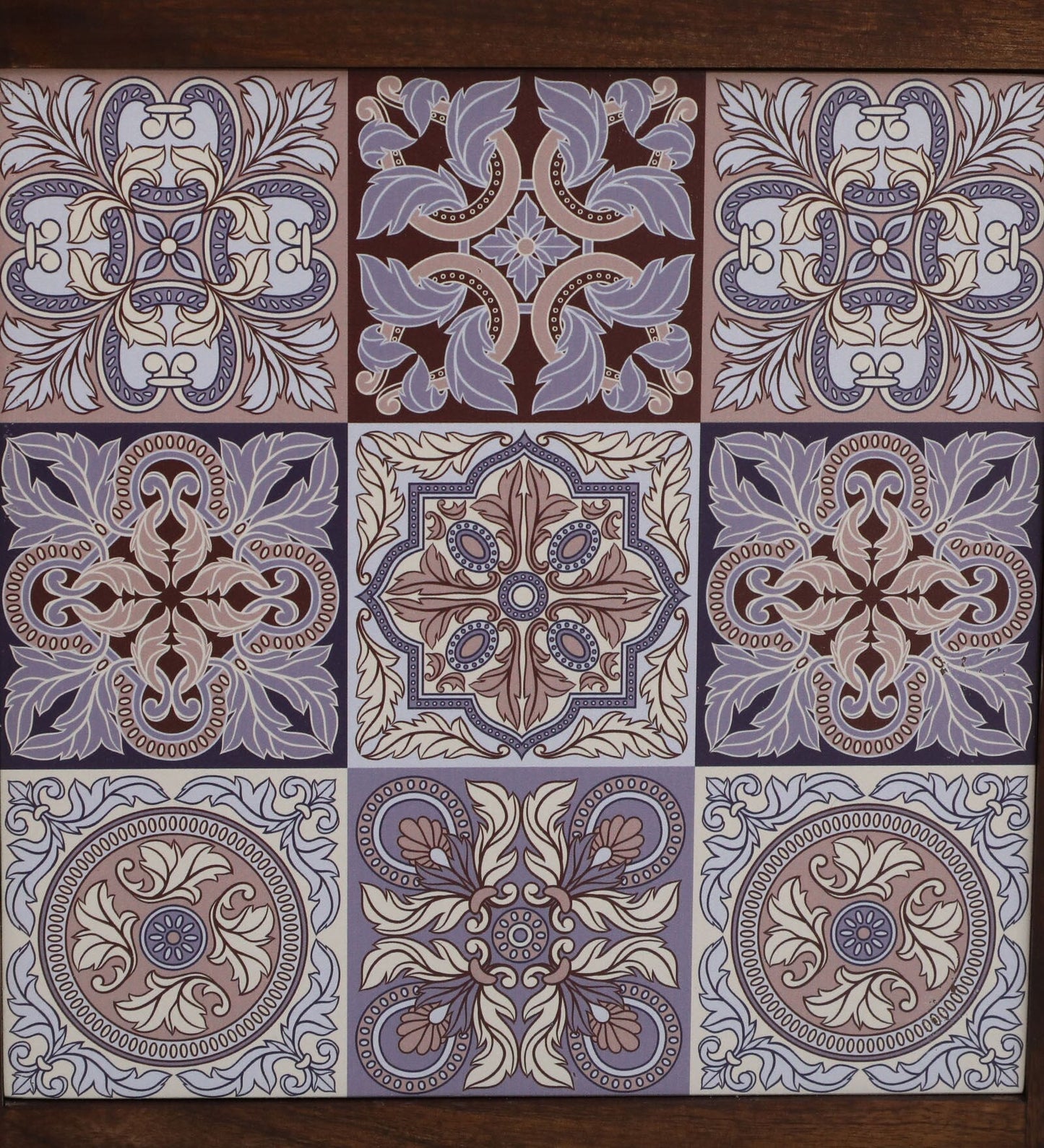 Zellige Solid Wood End Table In Tubbaq Finish With Drawer