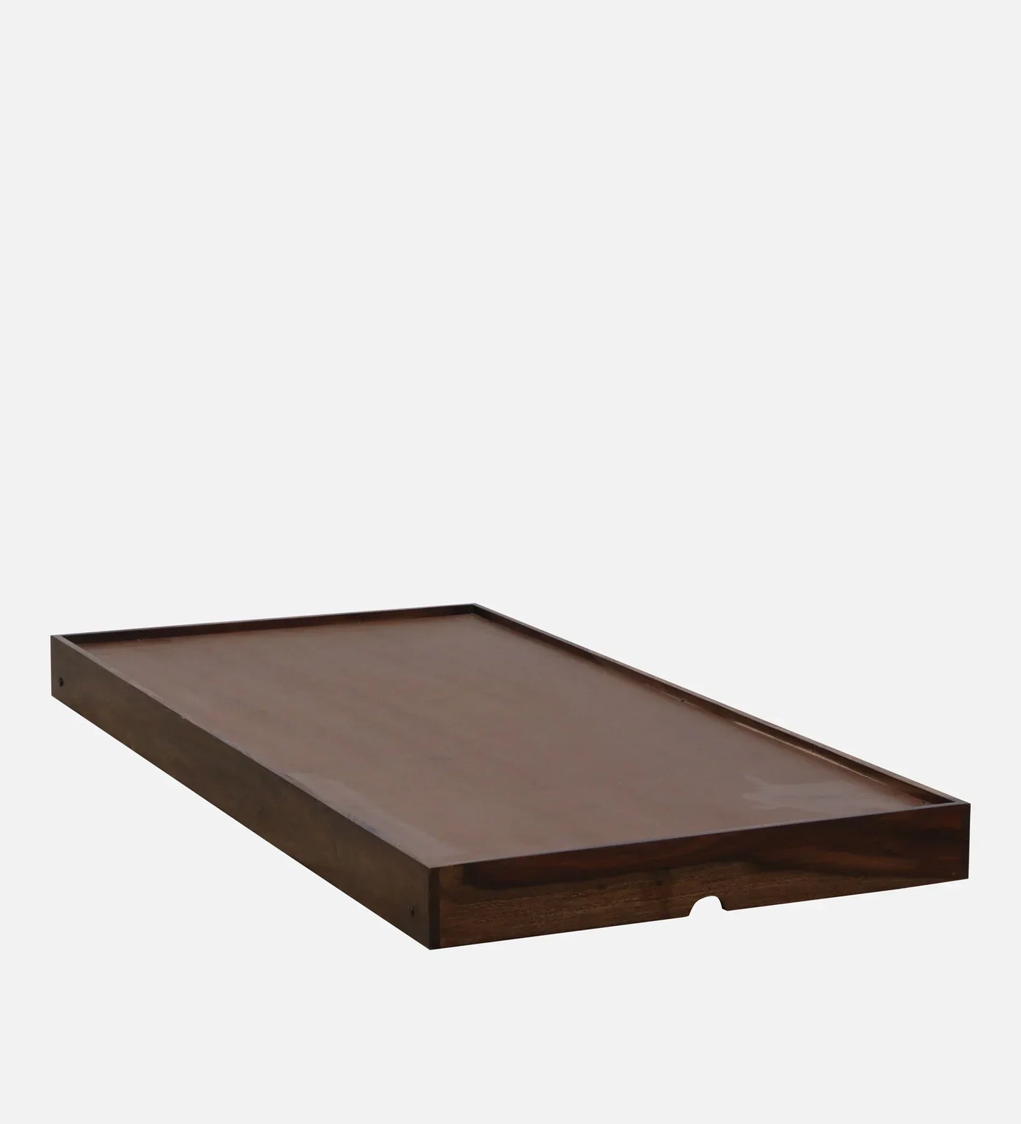 Sheesham Wood Single Bed In Provincial Teak Finish With Trundle