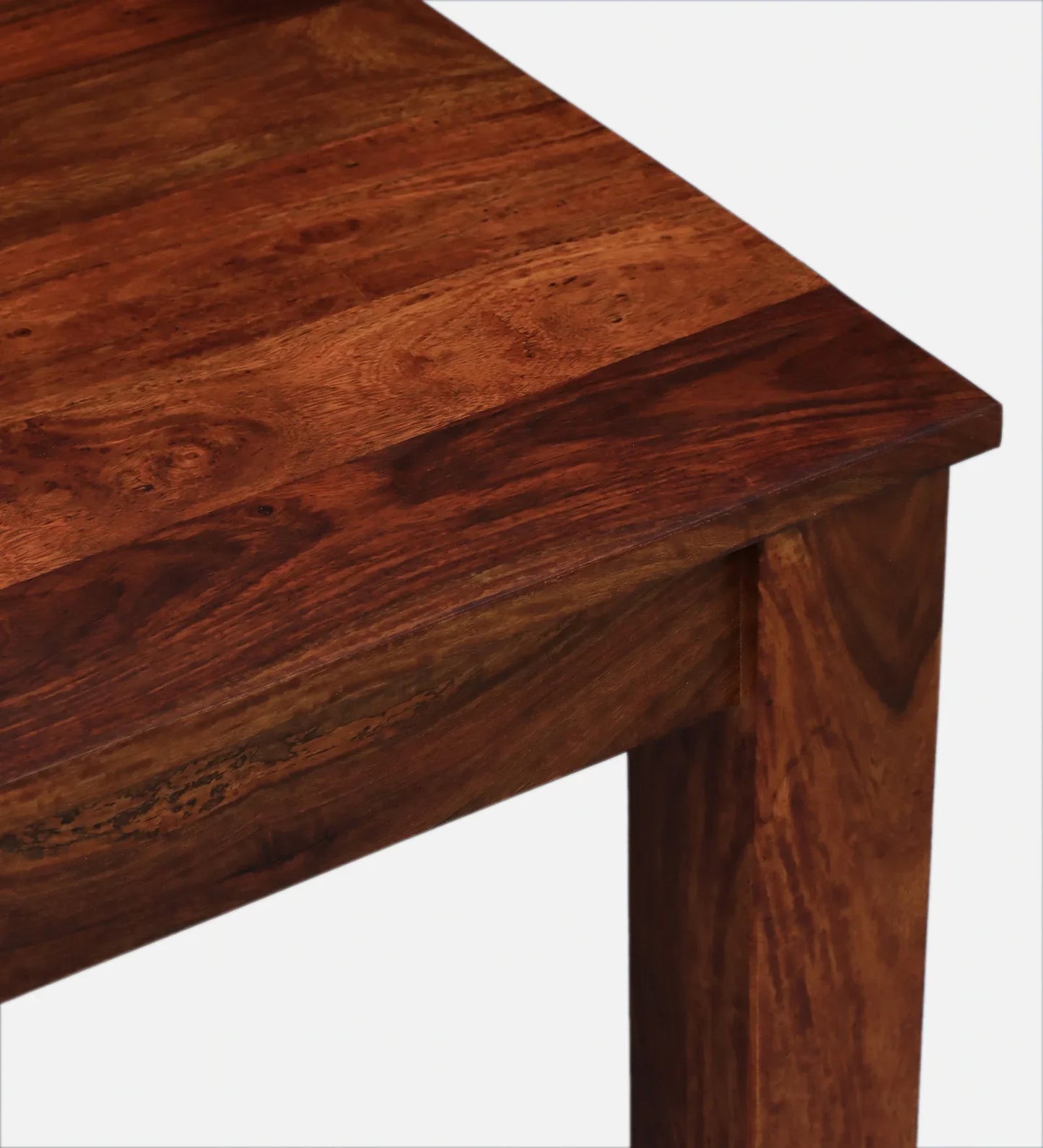 Marin Sheesham Wood 4 Seater Dining Set in Scratch Resistant Honey Oak Finish