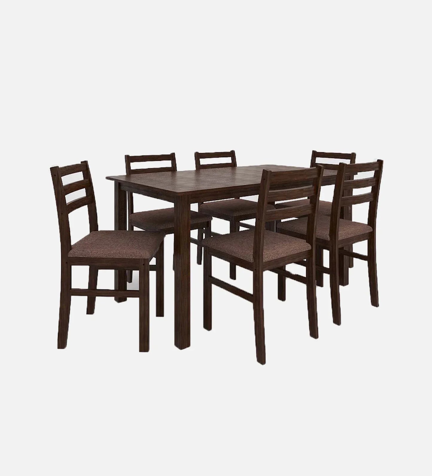 6 Seater Dining Set in Dark Cappuccino Finish