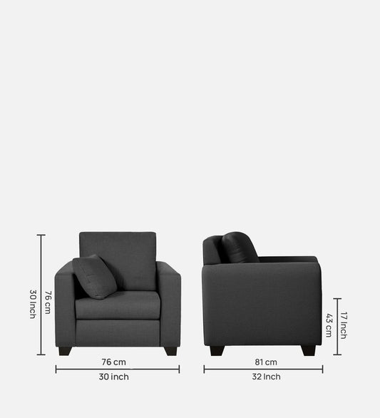 1 Seater Sofa In Grey Colour