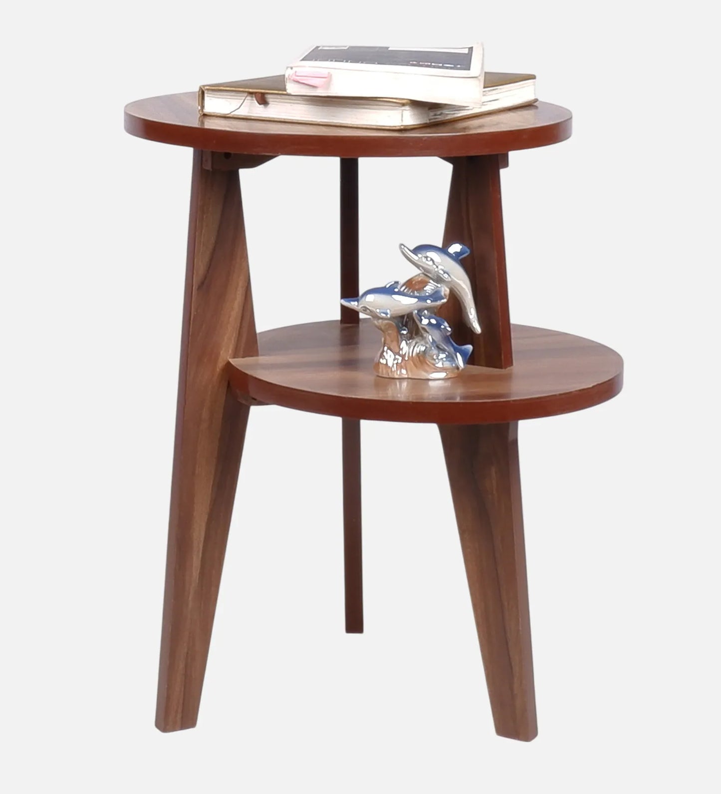 Lily End Table in Asian Walnut Finish