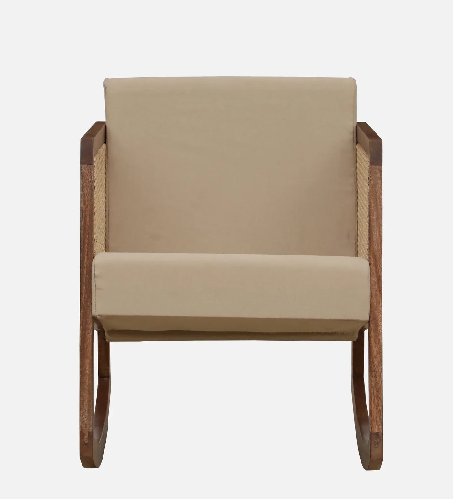 Baarn Mango Wood Rocking Chair In Rustic Teak Finish