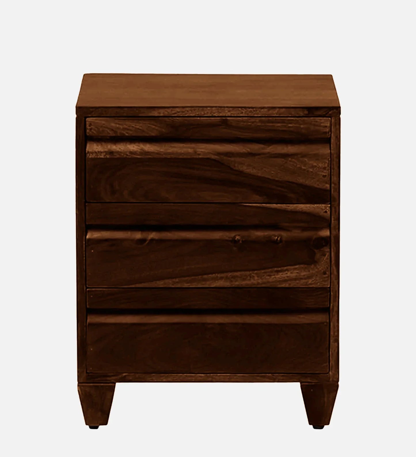 Sheesham Wood Bedside Table In Scratch Resistant Provincial Teak Finish With Drawers