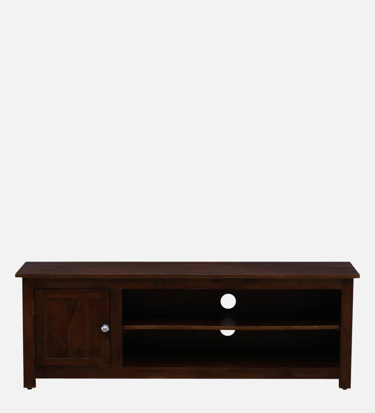 Sheesham Wood TV Console in Scratch Resistant Provincial Teak Finish For TVs Up To 55"