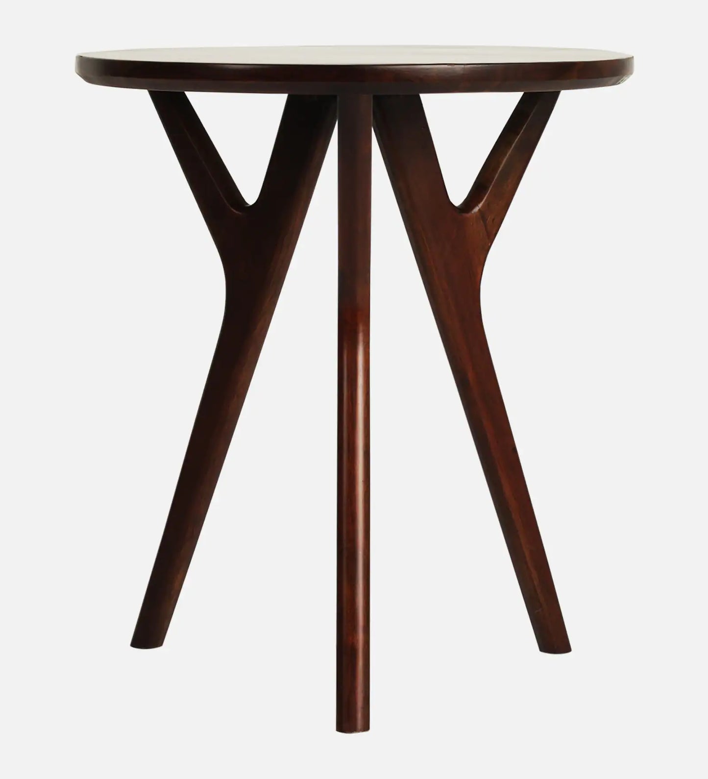 Ally Solid Wood End Table in Walnut Finish