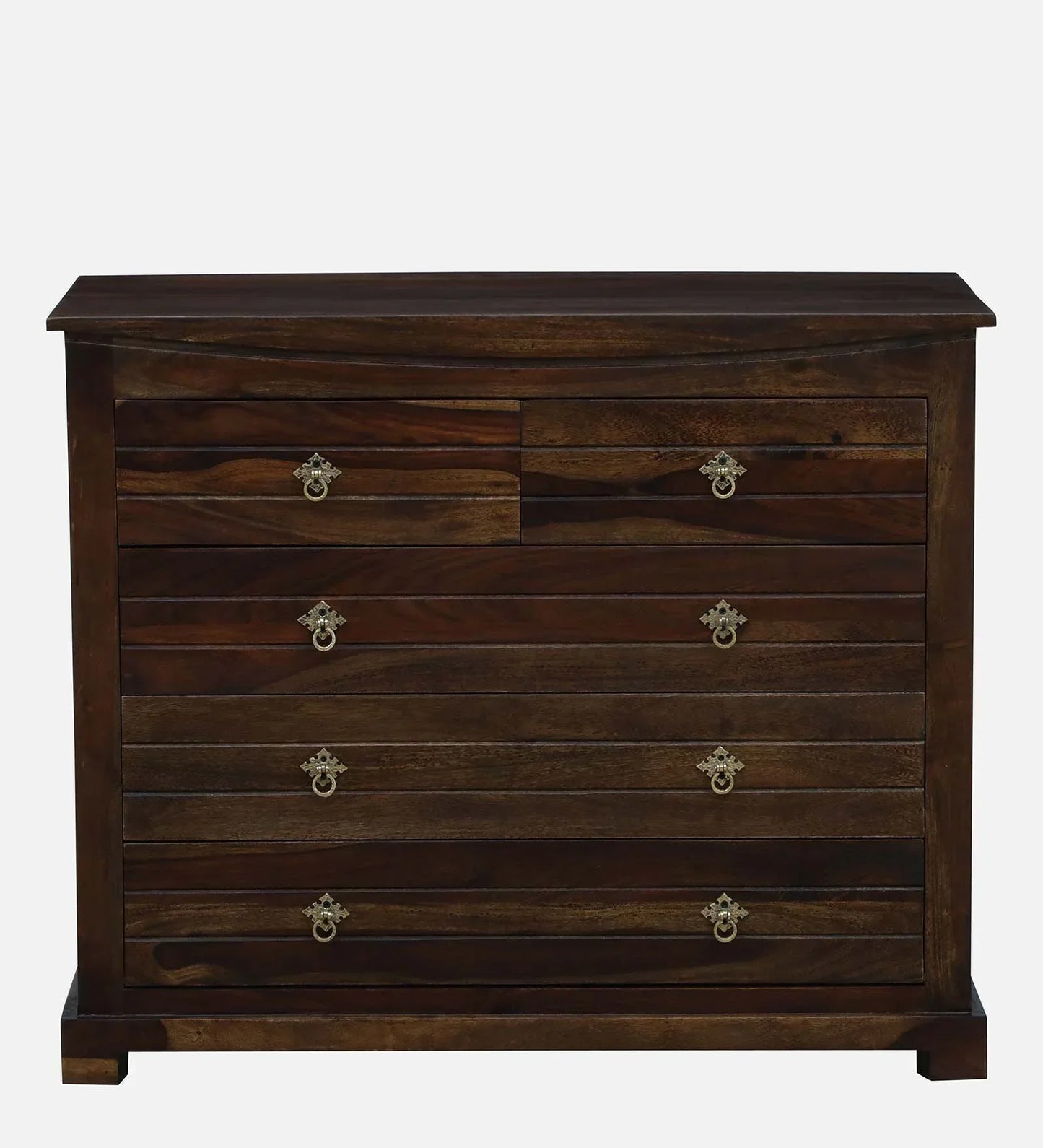 Sheesham Wood Chest Of Drawers in Scratch Resistant Provincial Teak Finish