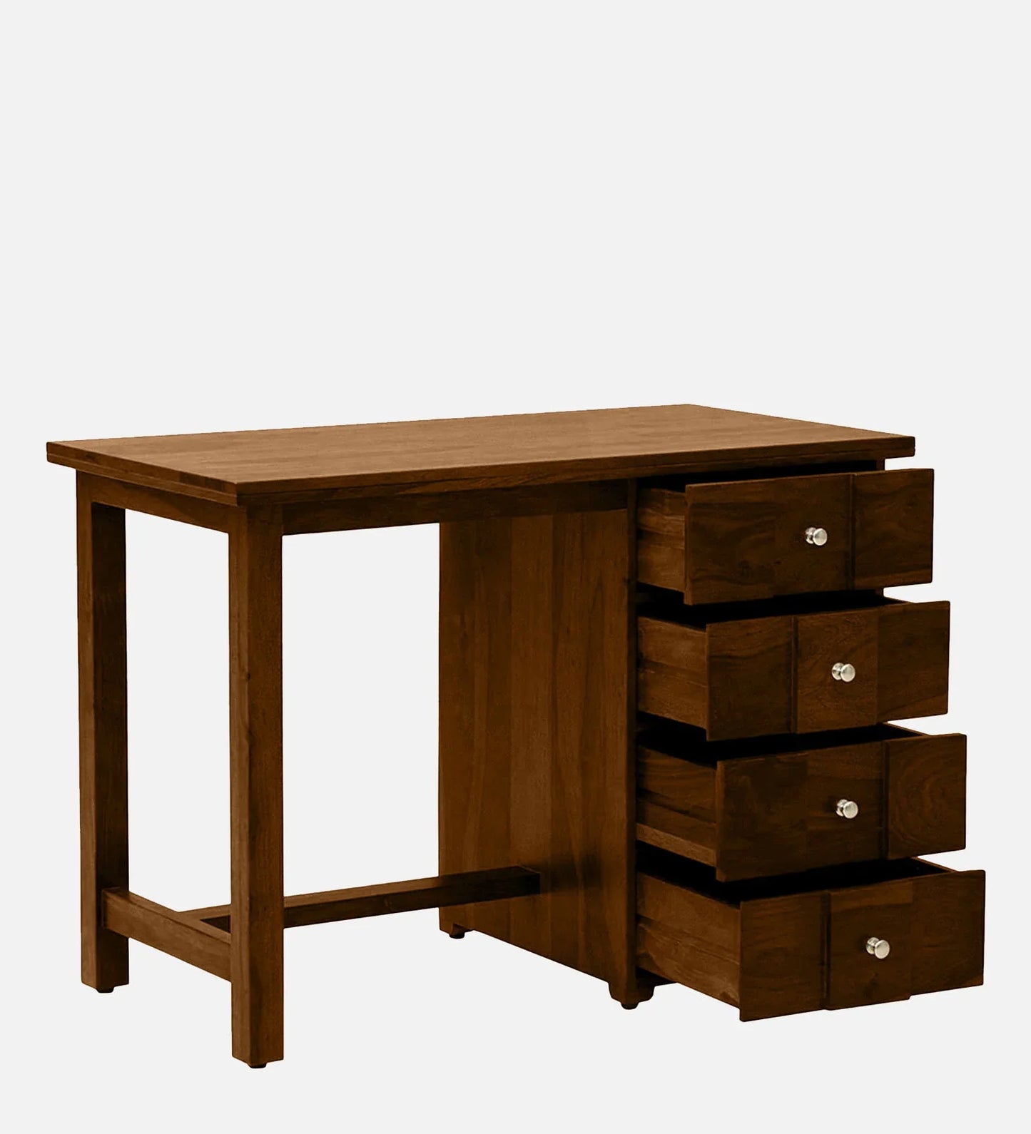 Sheesham Wood Writing Table In Scratch Resistant Provincial Teak Finish With Drawers