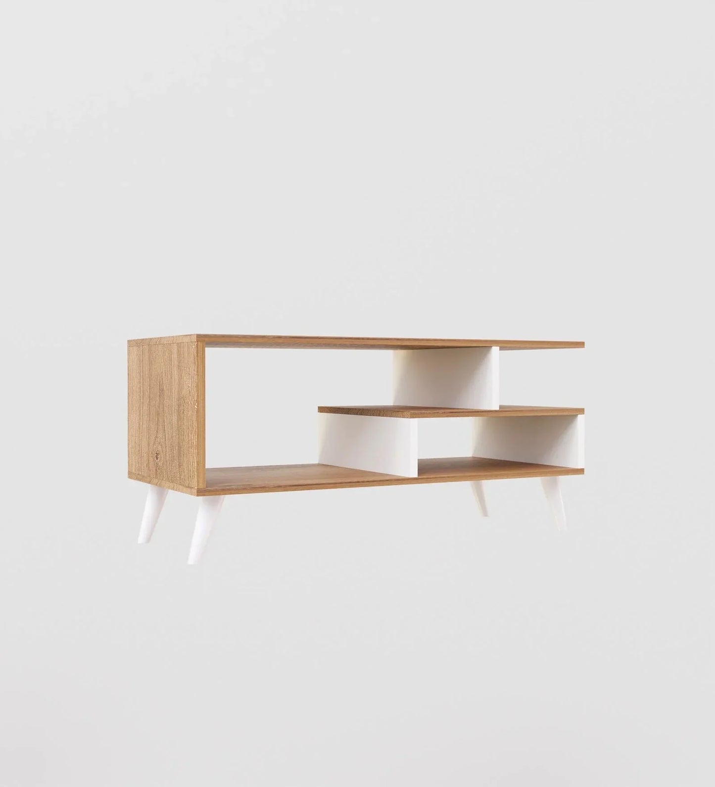 Dora Coffee Table In Canyon Oak And White Colour