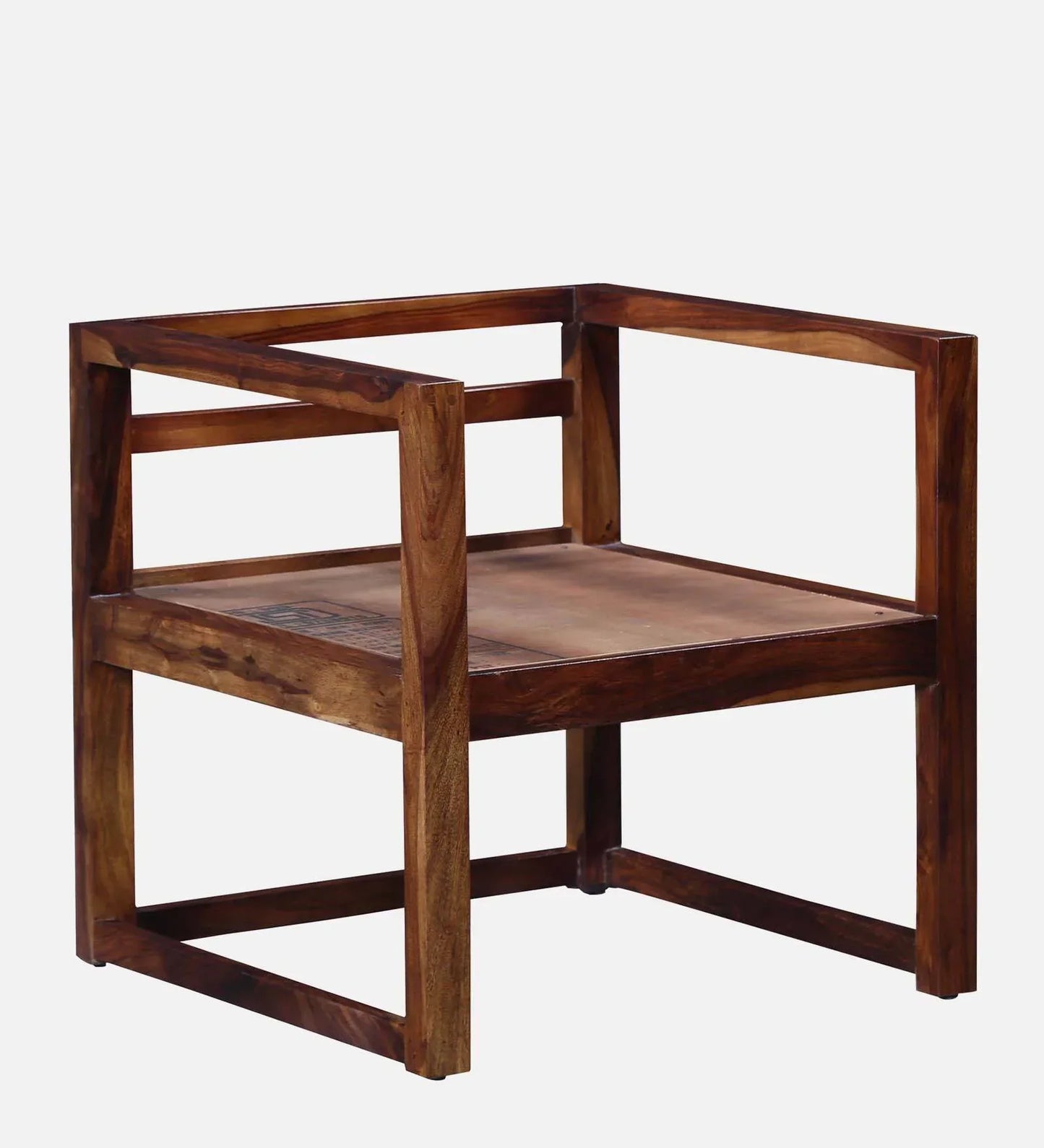 Avian Sheesham Wood Arm Chair In Provincial Teak Finish