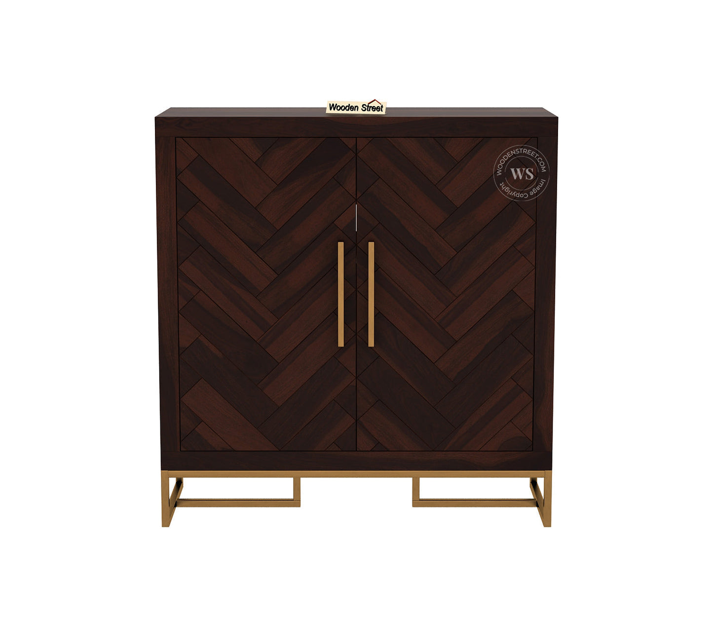 SheeshamWood Shoe Rack (Walnut Finish)