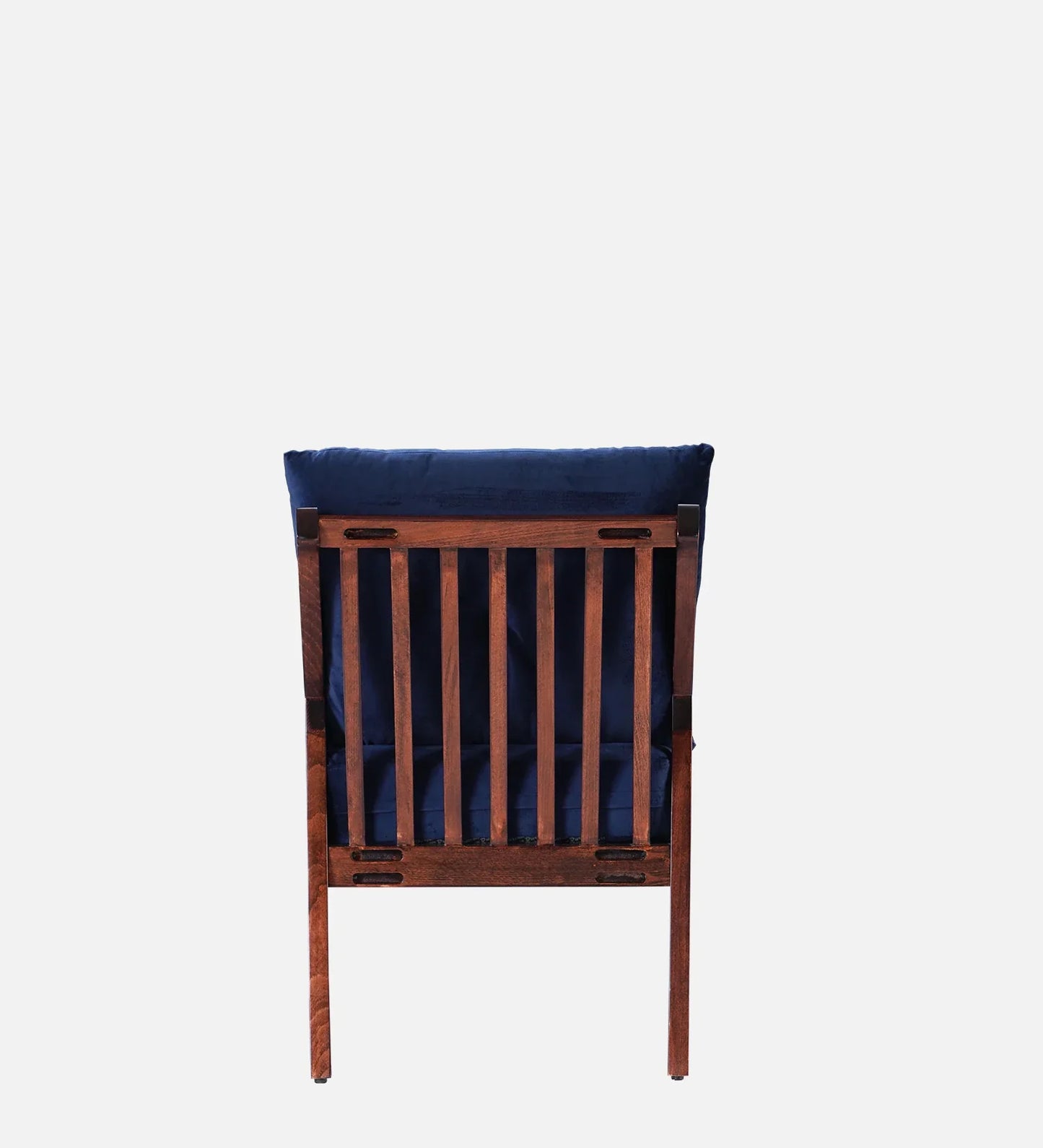 Livingston Fabric Arm Chair In Blue Colour