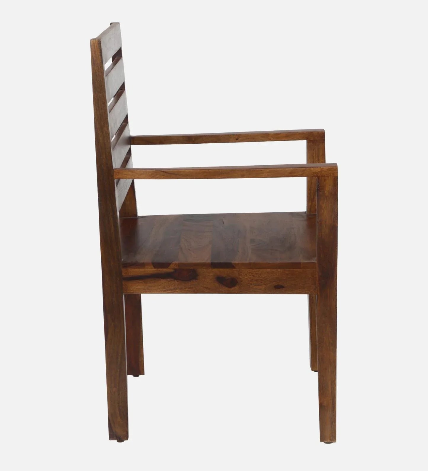 Stigen Sheesham Wood Arm Chair In Provincial Teak Finish