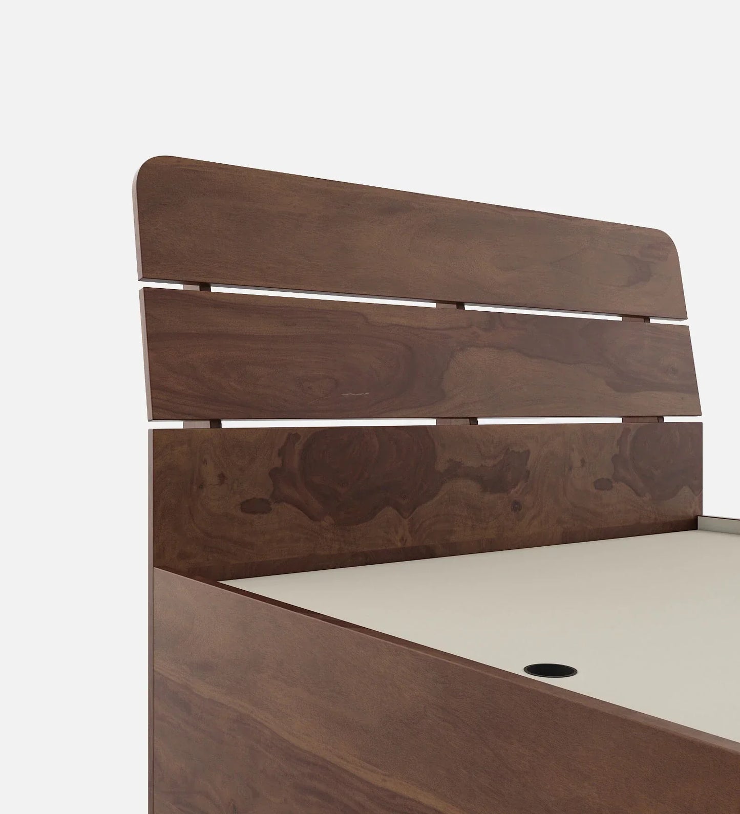 Single Bed In Sheesham Finish With Box Storage