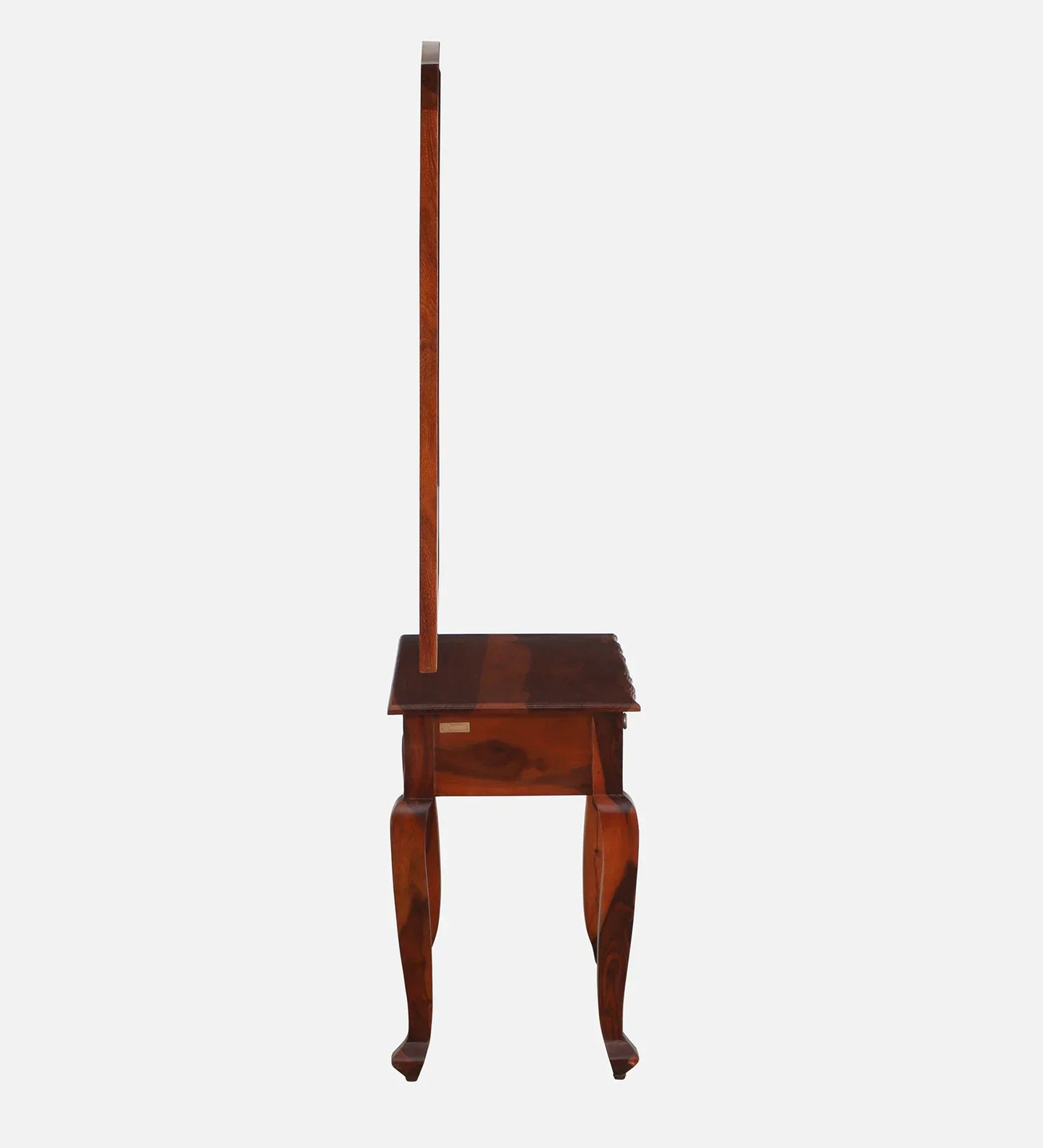 Sheesham Wood Dressing Cabinet In Honey Oak Finish With Mirror