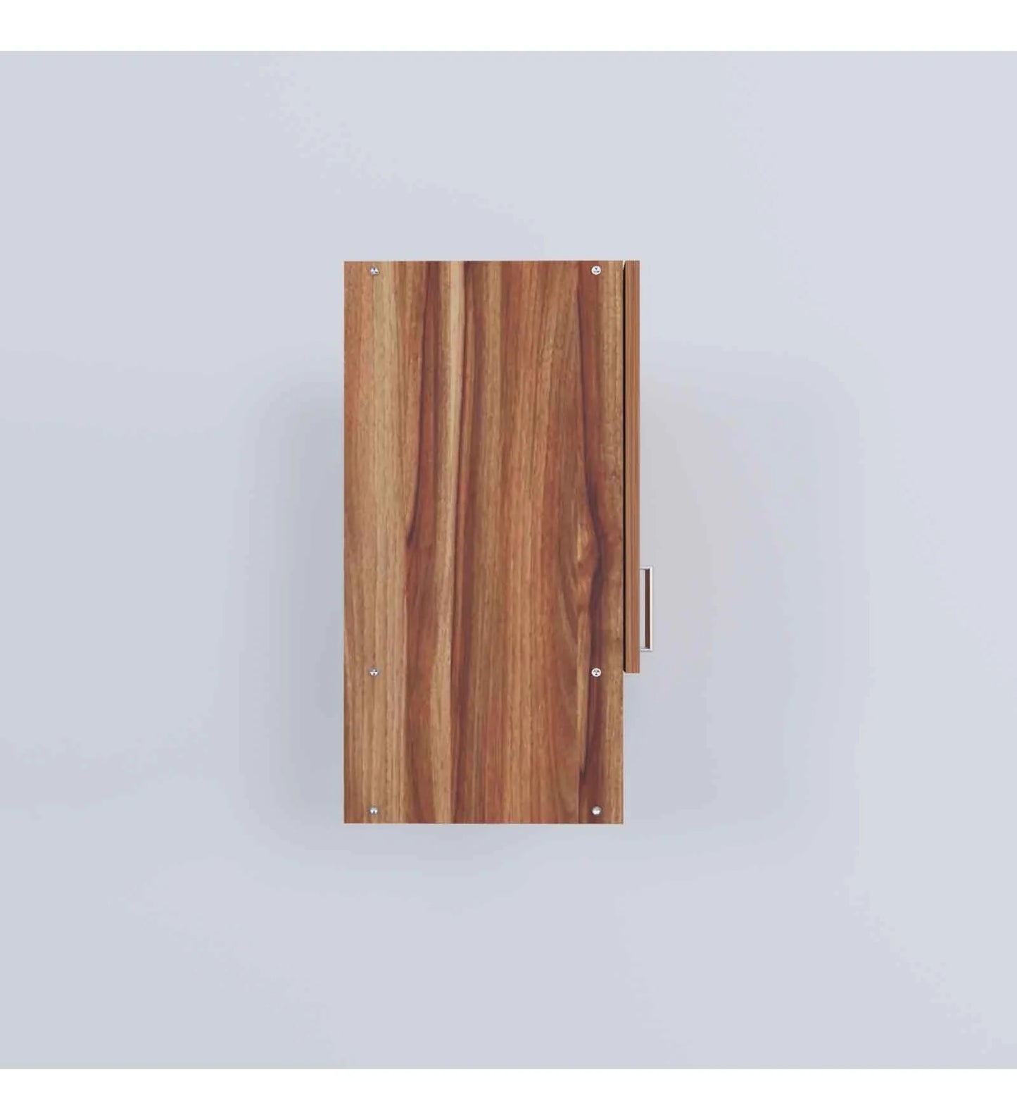 3 Doors Modular Wall Mounted Kitchen Cabinet with Organizer Shelf in Aisan Walnut Finish