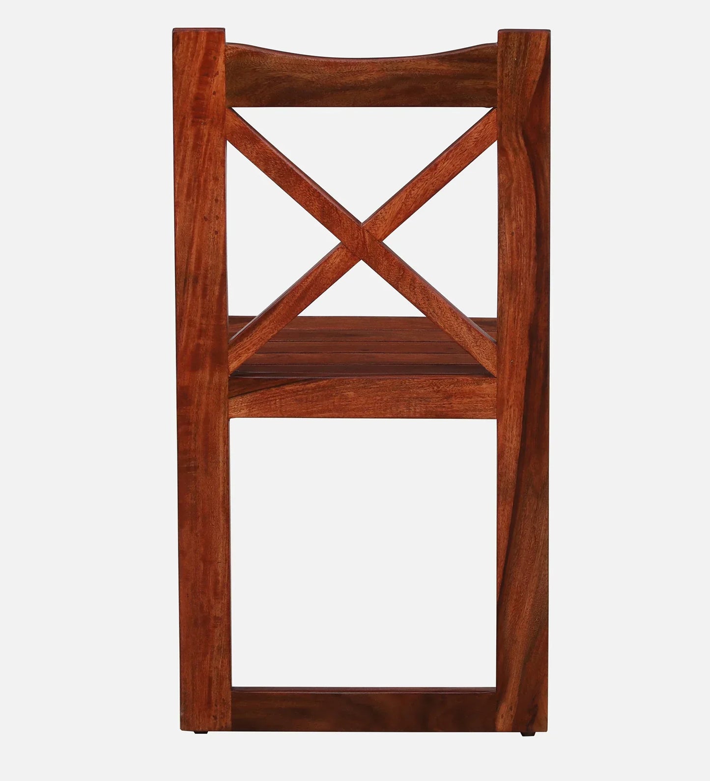 Sheesham Wood Folding Chair In Honey Oak Finish (Set Of 2)