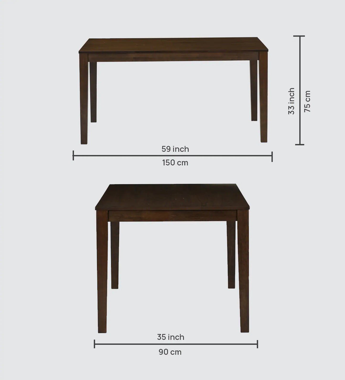 6 Seater Dining Sets In Brown Finish