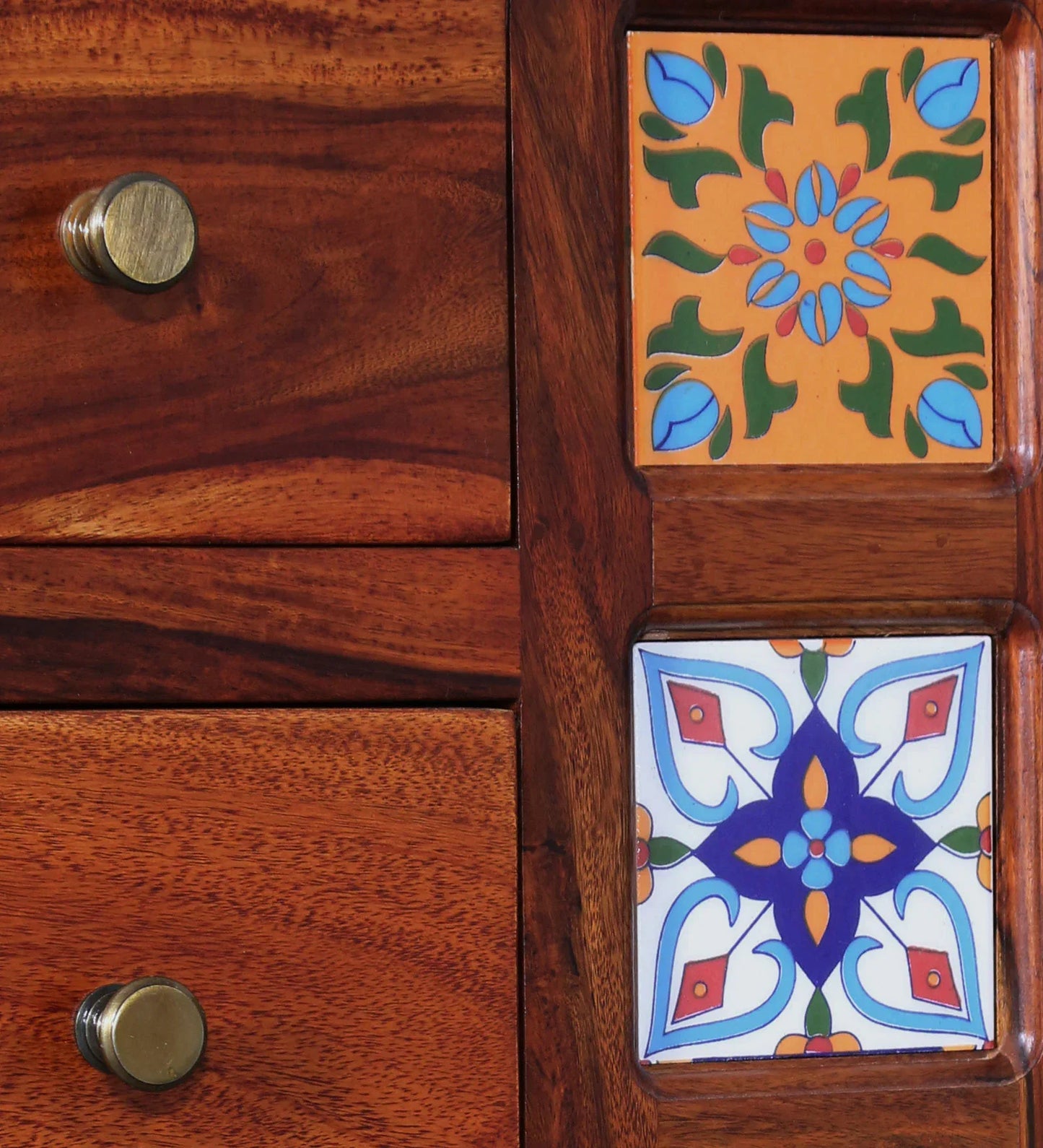 Sheesham Wood Dresser in Honey Oak Finish