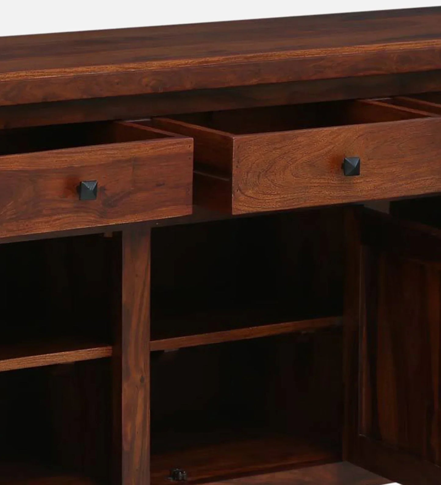 Sheesham Wood Sideboard in Scratch Resistant Honey Oak Finish