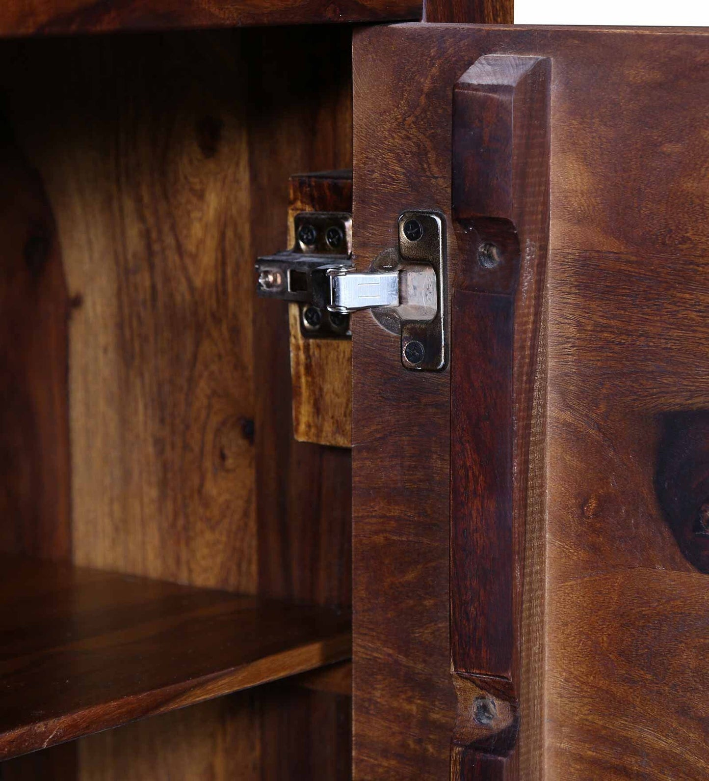Sheesham Wood Sideboard In Provincial Teak Finish