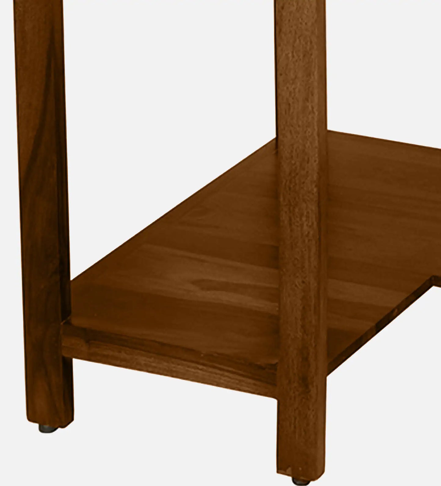 Sheesham Wood Corner Writing Table in Scratch Resistant Provincial Teak Finish