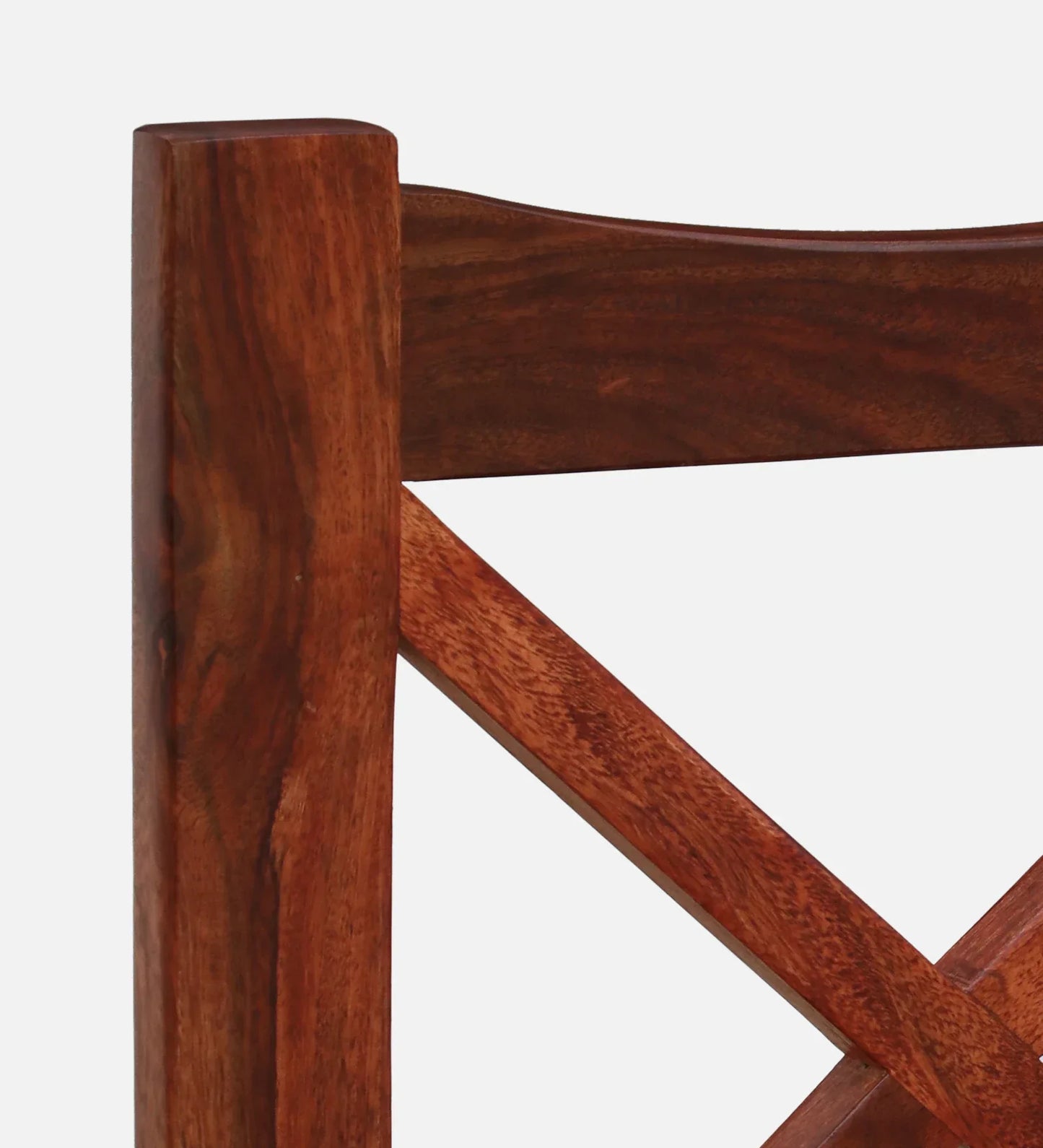 Sheesham Wood Folding Chair In Honey Oak Finish (Set Of 2)