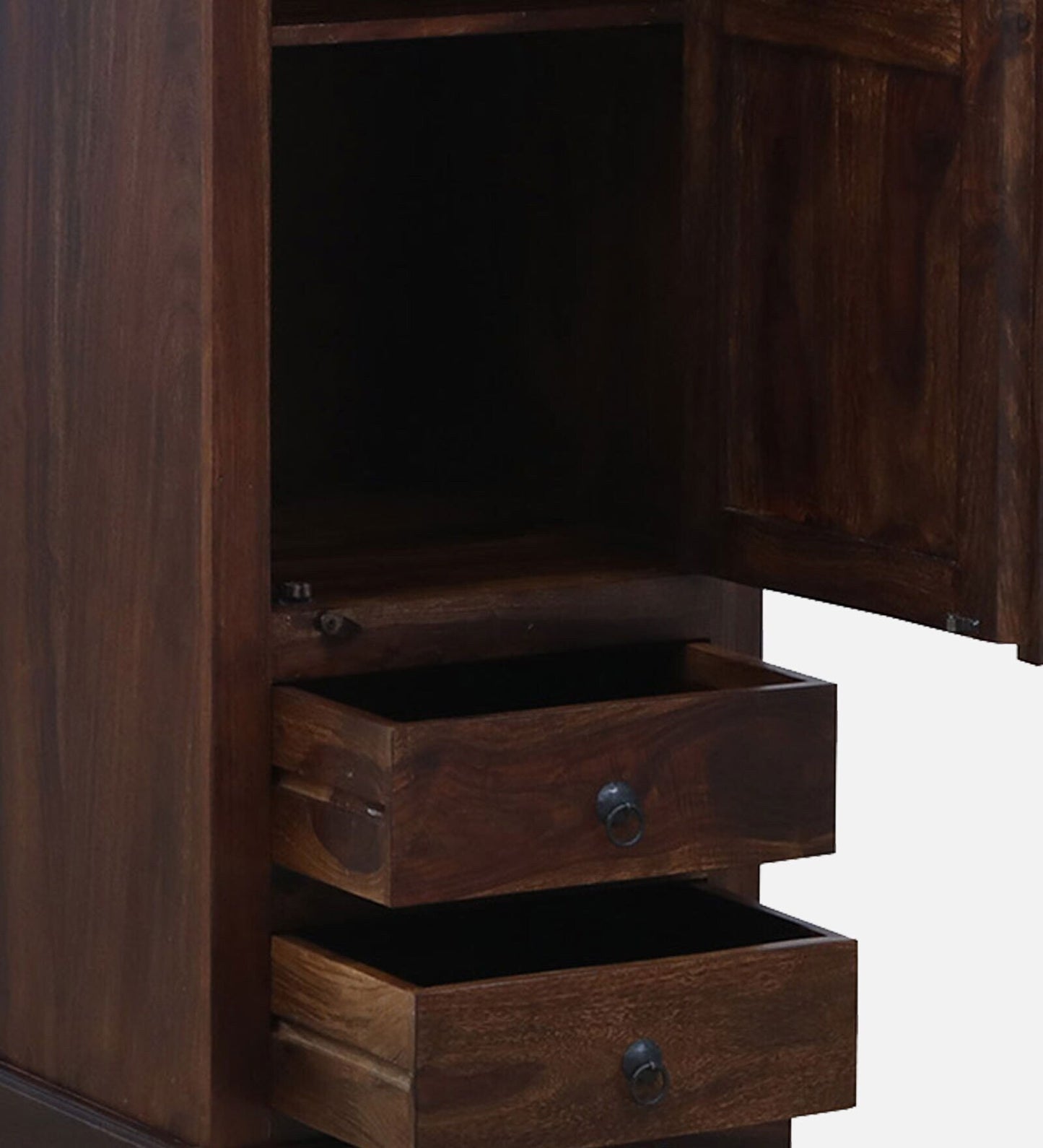 Sheesham Wood 1 Door Wardrobe In Provincial Teak Finish