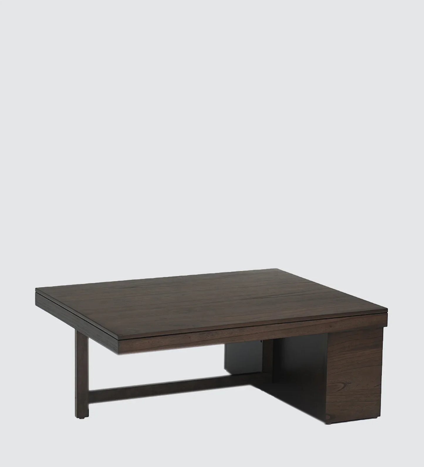 Coffee Table Set with 4 Stool in Brown Colour