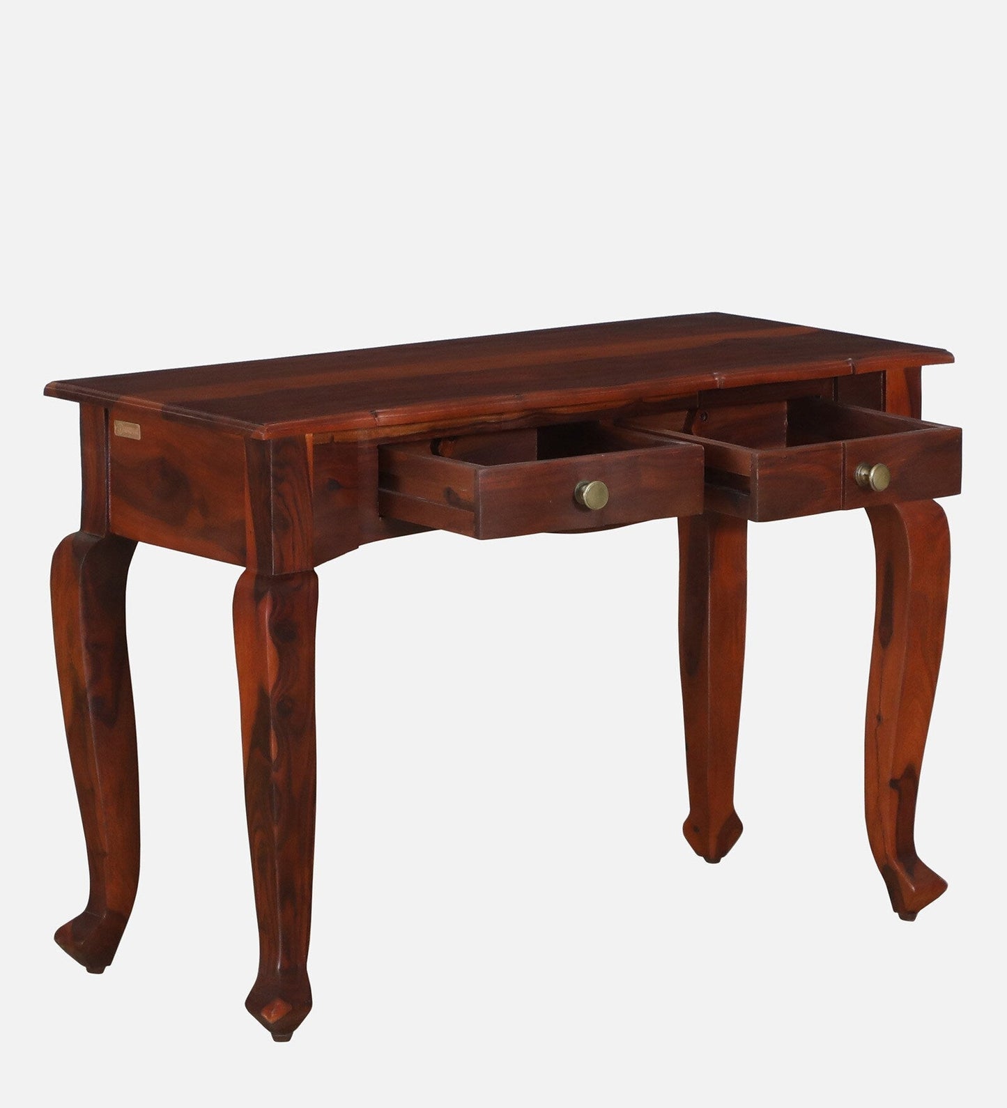 Sheesham Wood Dressing Cabinet In Honey Oak Finish With Mirror