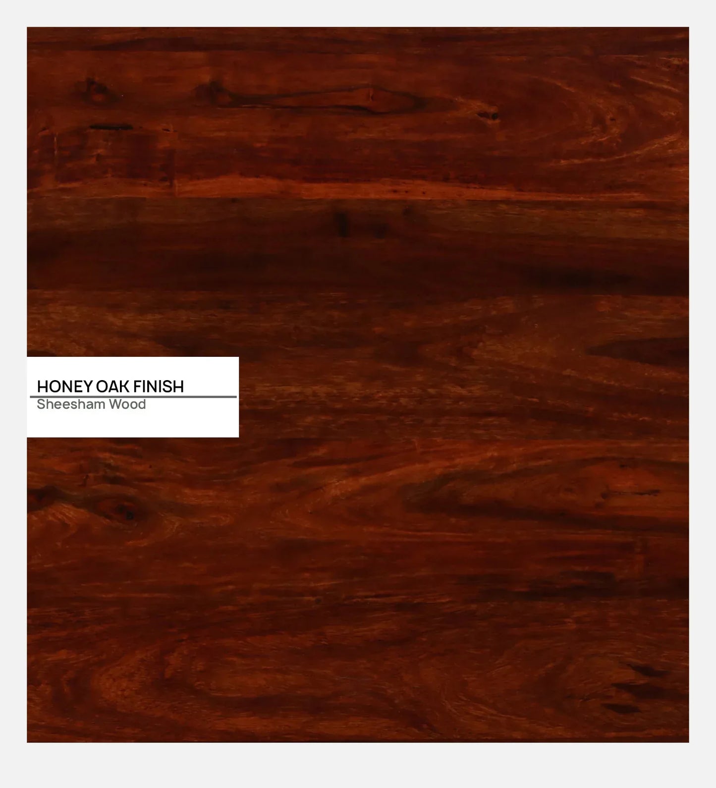 Sheesham Wood Nesting Coffee Table Set in Scratch Resistant Honey Oak Finish With Cushioned Stools