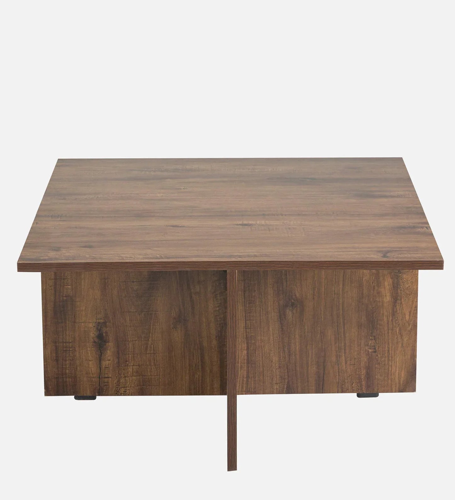 Nesting Coffee Table With 4 Stools In Classic Walnut Finish