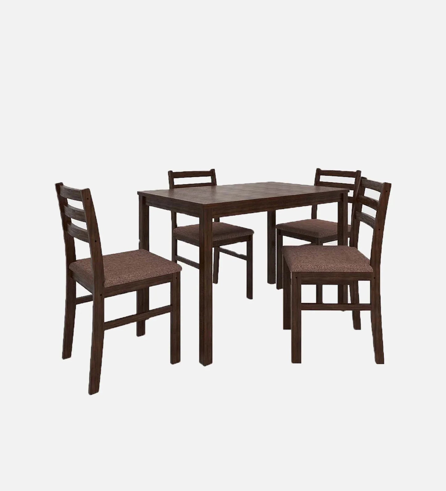 Seattle 4 Seater Dining Set in Dark Cappuccino Finish