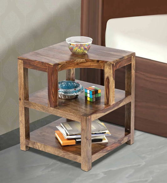 Allen End Table in Teak Finish