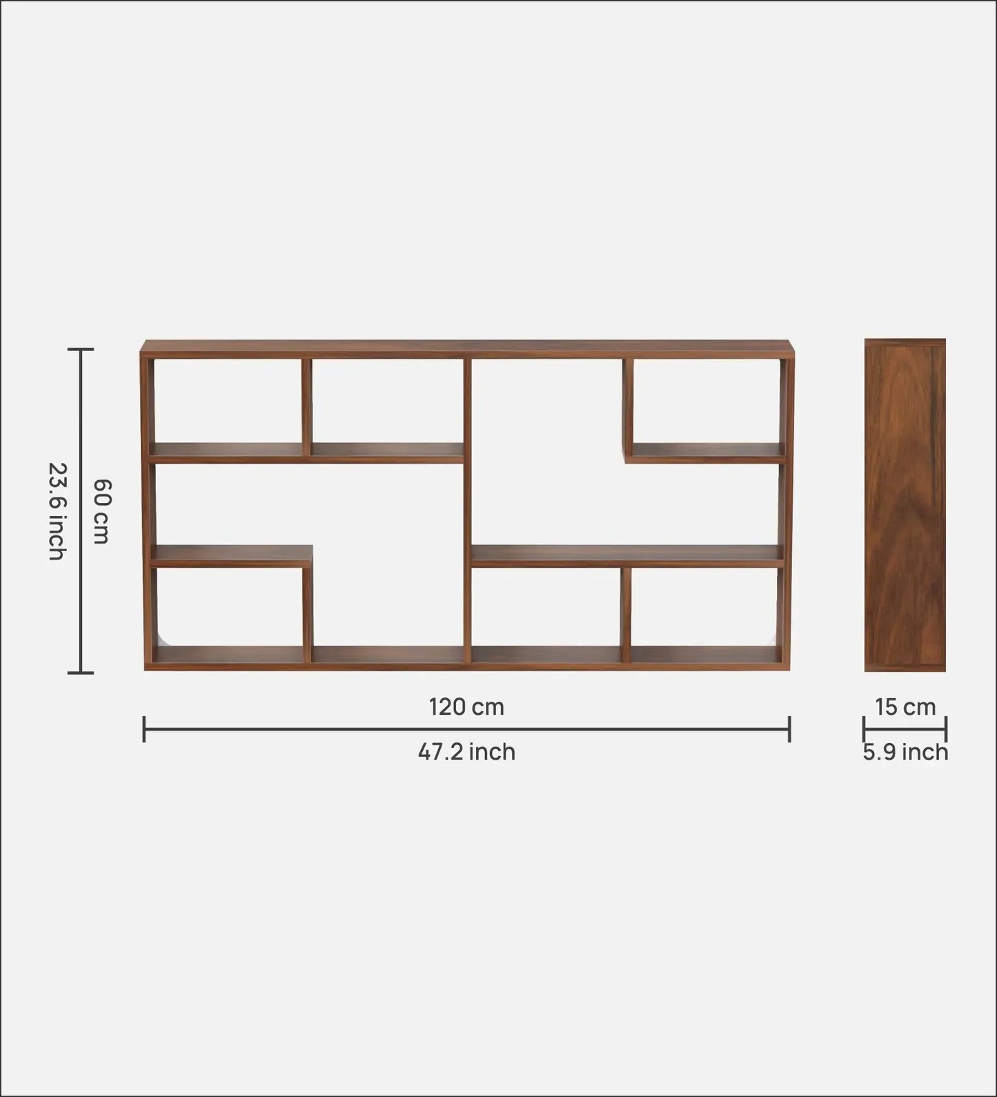 Sheesham Wood Wall Mounted Floating Shelf