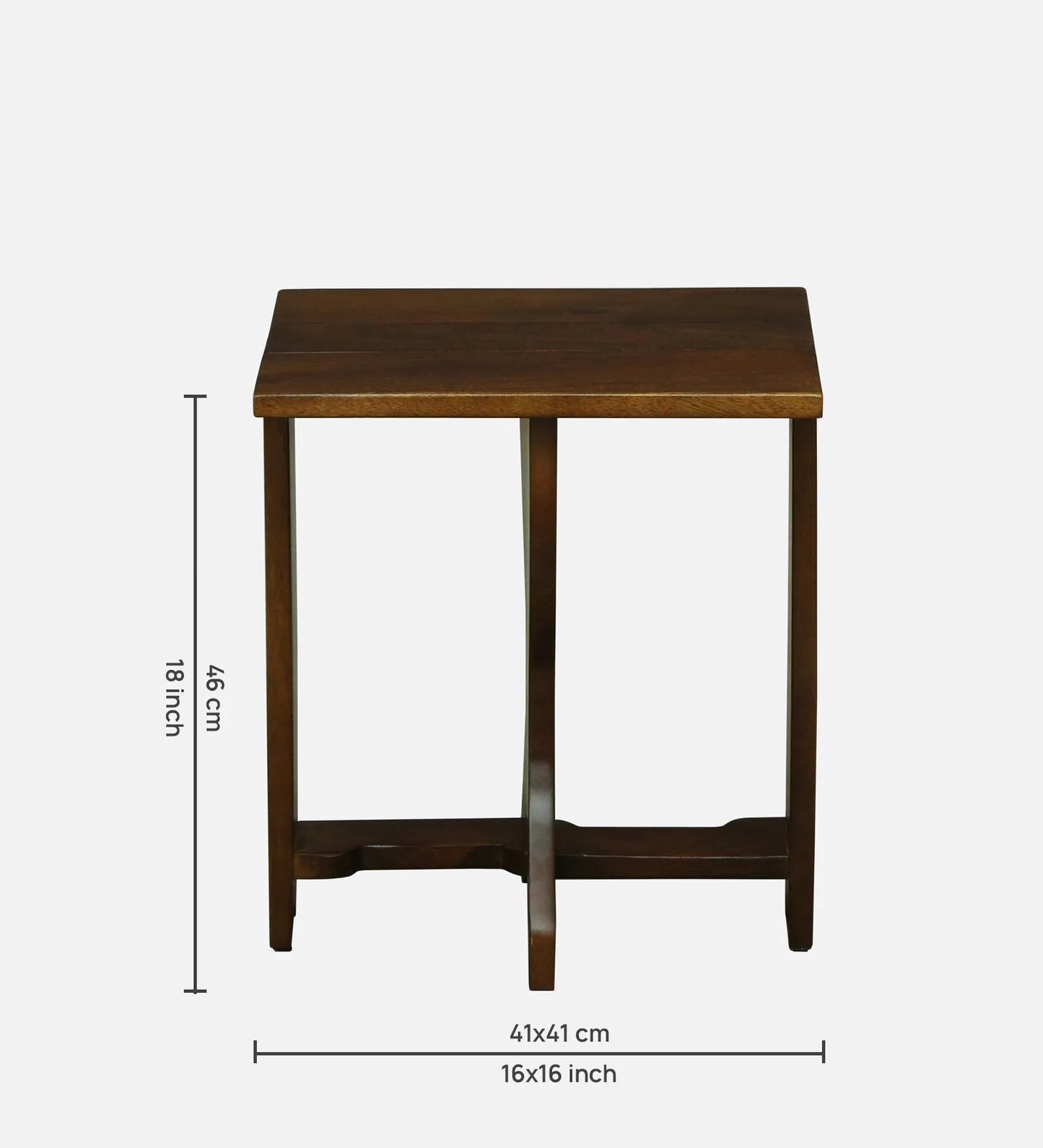 Ciotat Mango Wood Folding End Table In Tubbaq Finish
