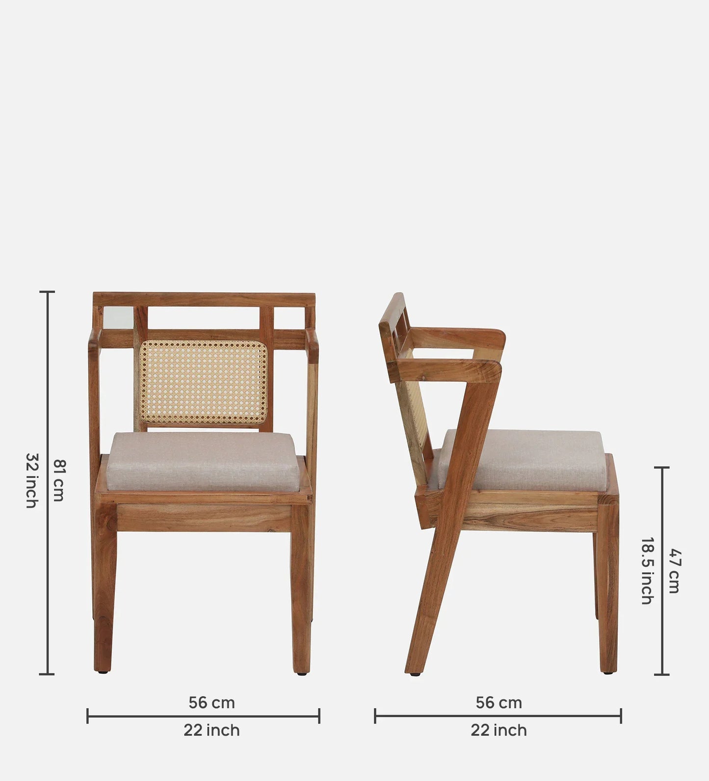 Assen Arm Chair in Natural Finish