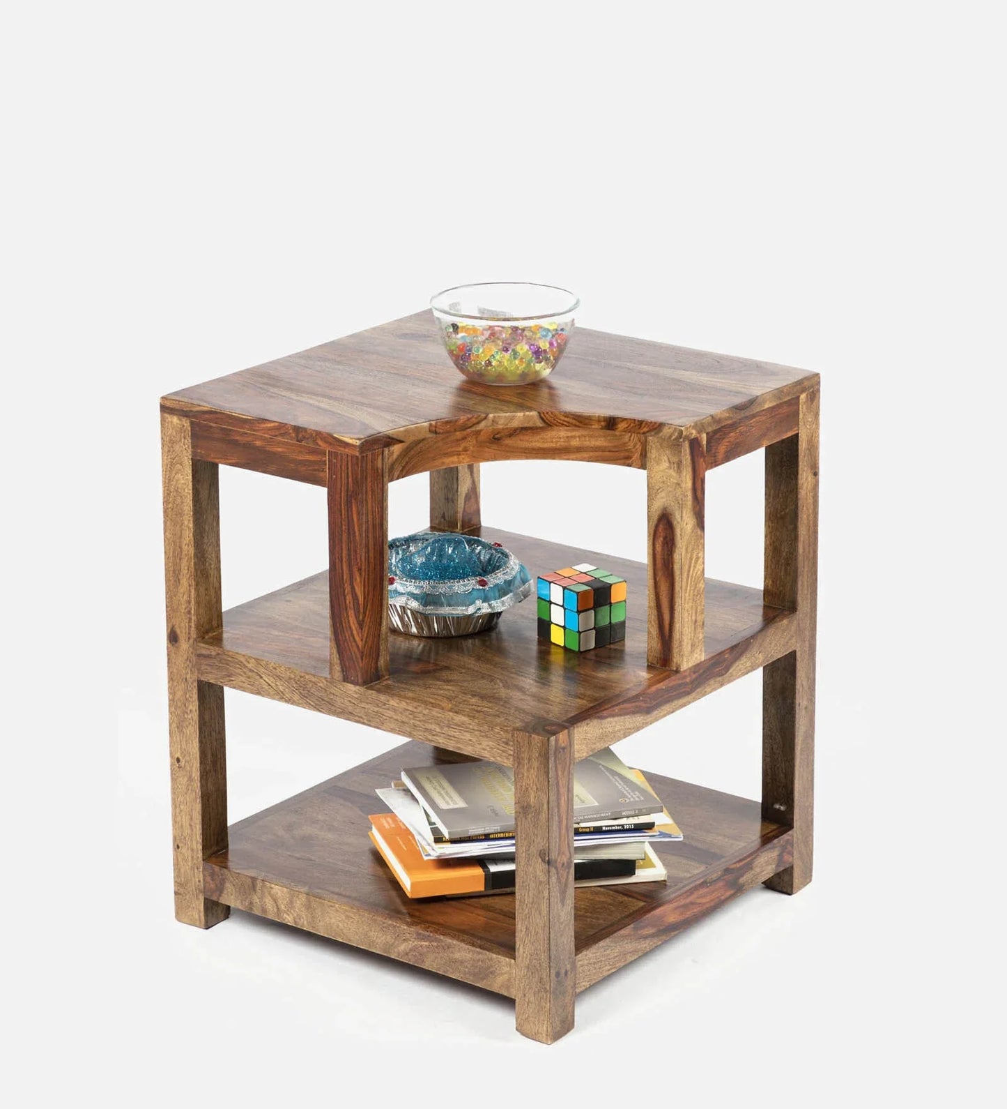 Allen End Table in Teak Finish