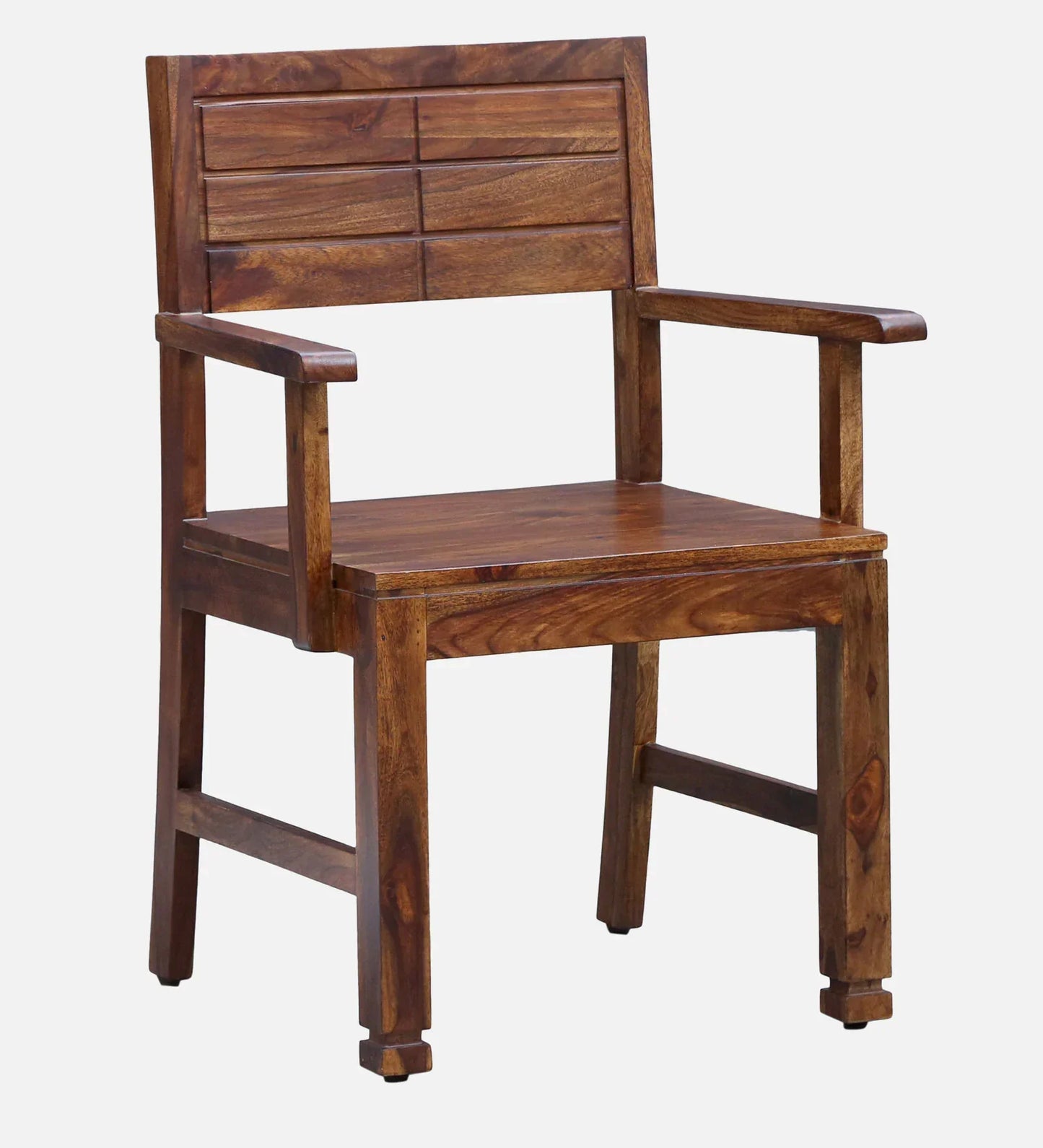 Segur Sheesham Wood Arm Chair In Provincial Teak Finish