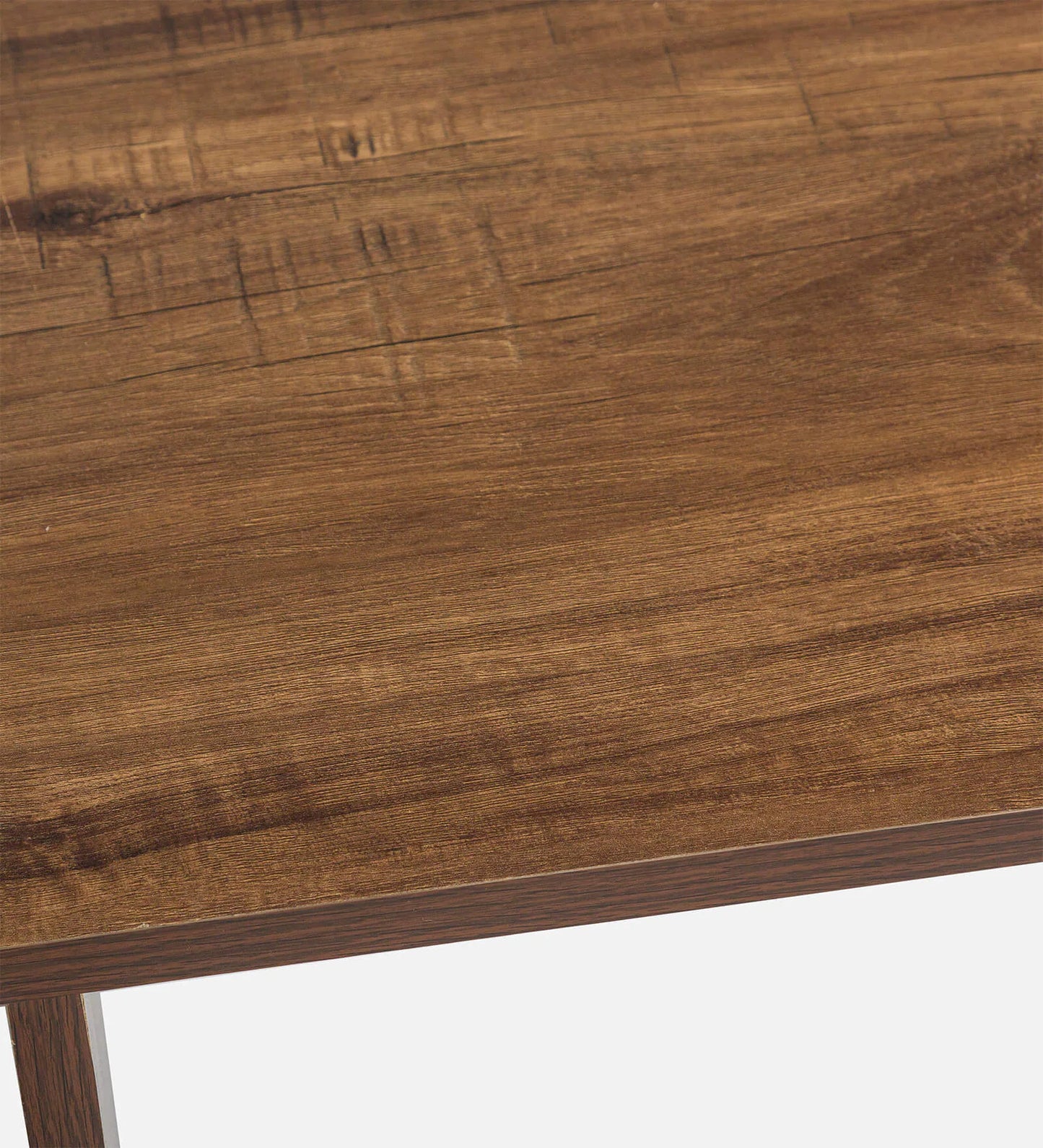Nesting Coffee Table With 4 Stools In Classic Walnut Finish