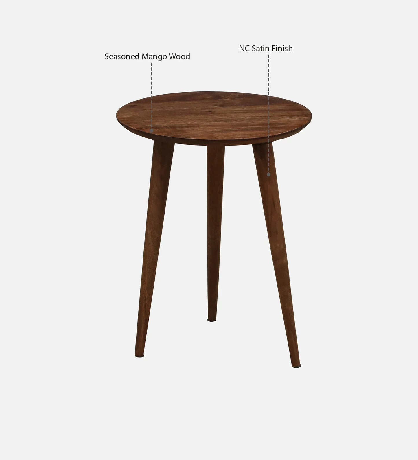 Blois Mango Wood End Table In Tubbaq Finish