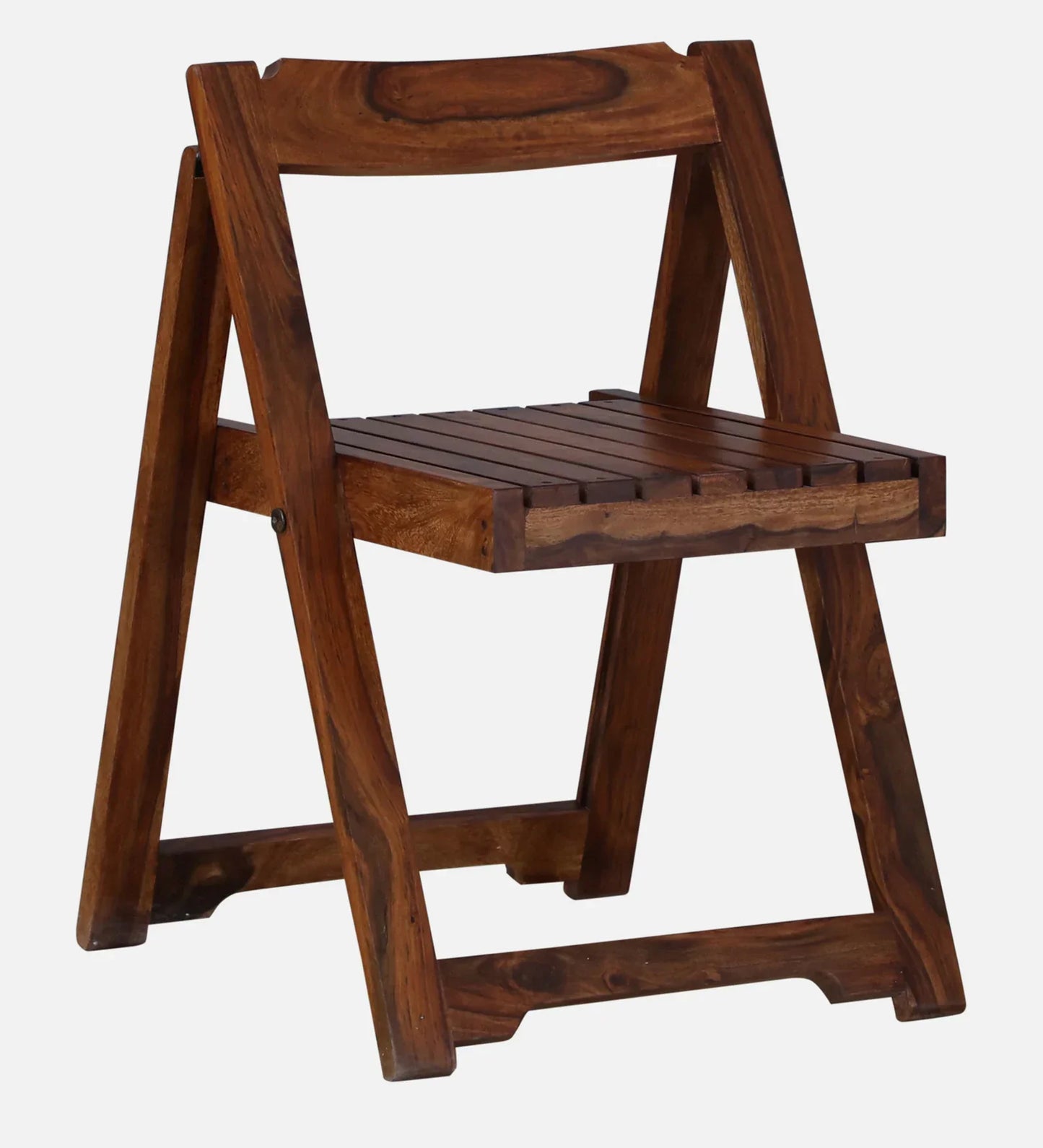 Sheesham Wood Folding Chair In Scratch Resistant Honey Oak Finish