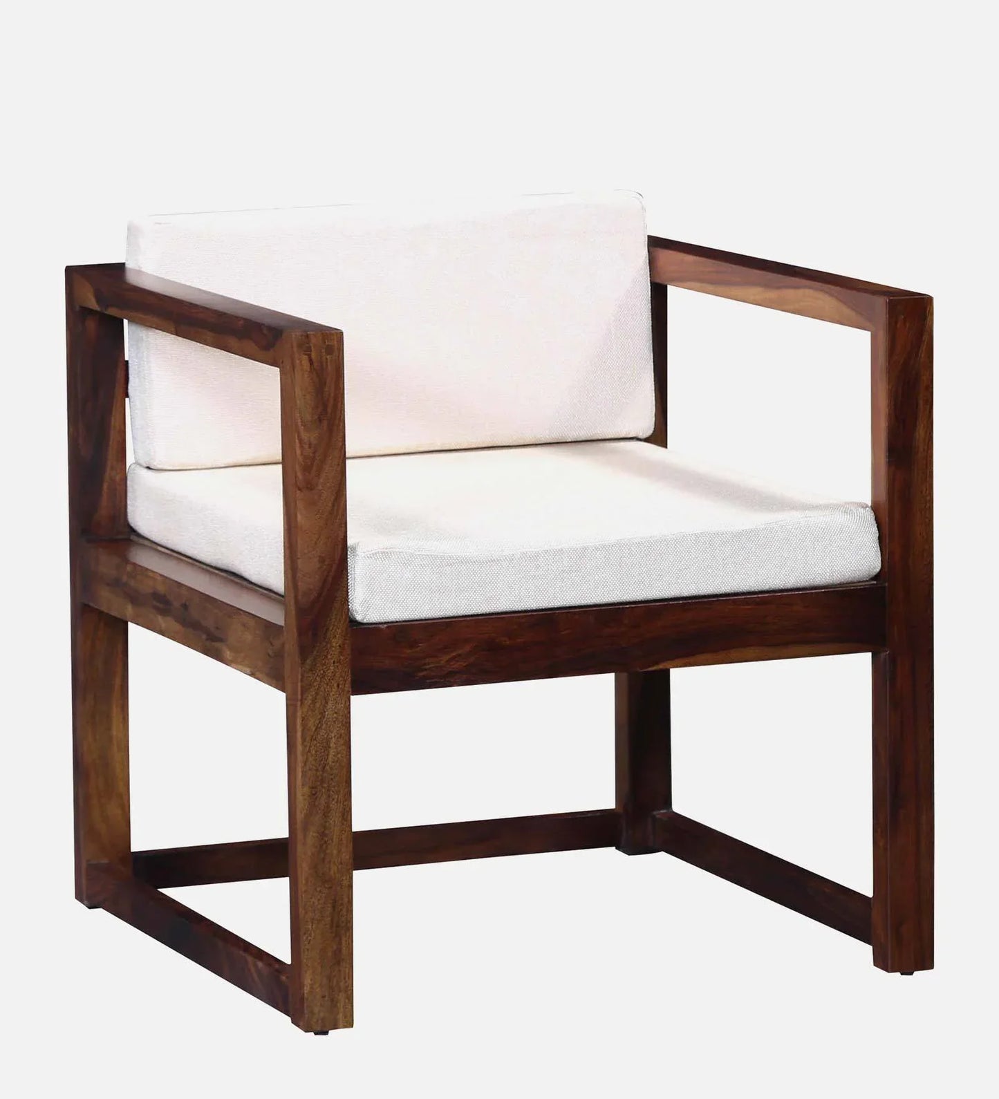 Avian Sheesham Wood Arm Chair In Provincial Teak Finish