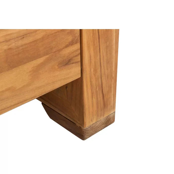 Solid Sheesham Wood Wide Outdoor Teak Patio Sofa