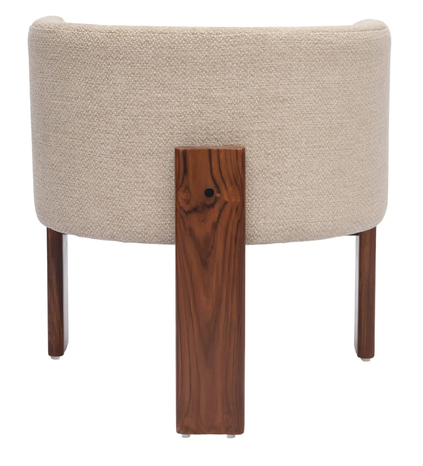Monolo Fabric Arm Chair In Teak Finish