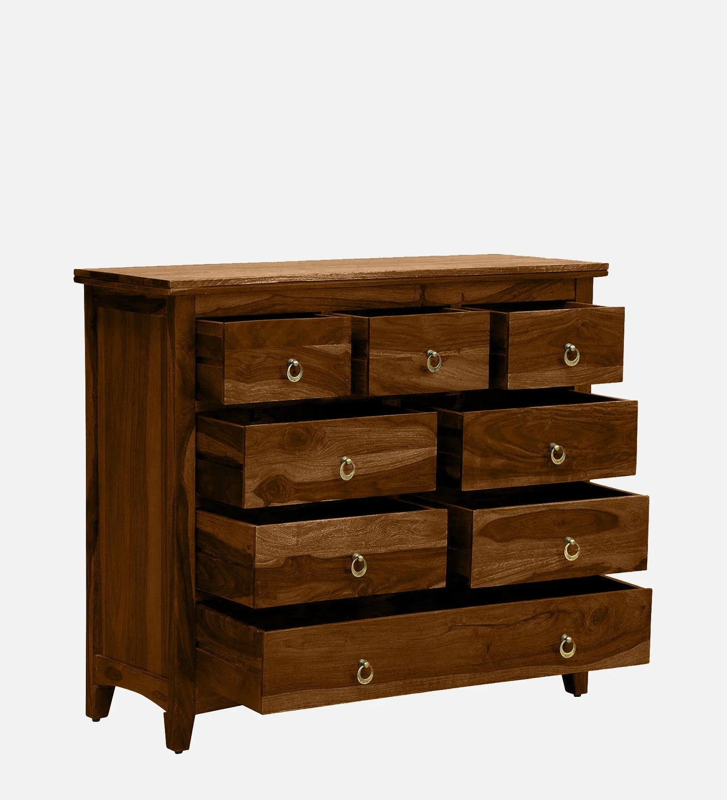 Sheesham Wood Chest Of Drawers in Scratch Resistant Provincial Teak Finish