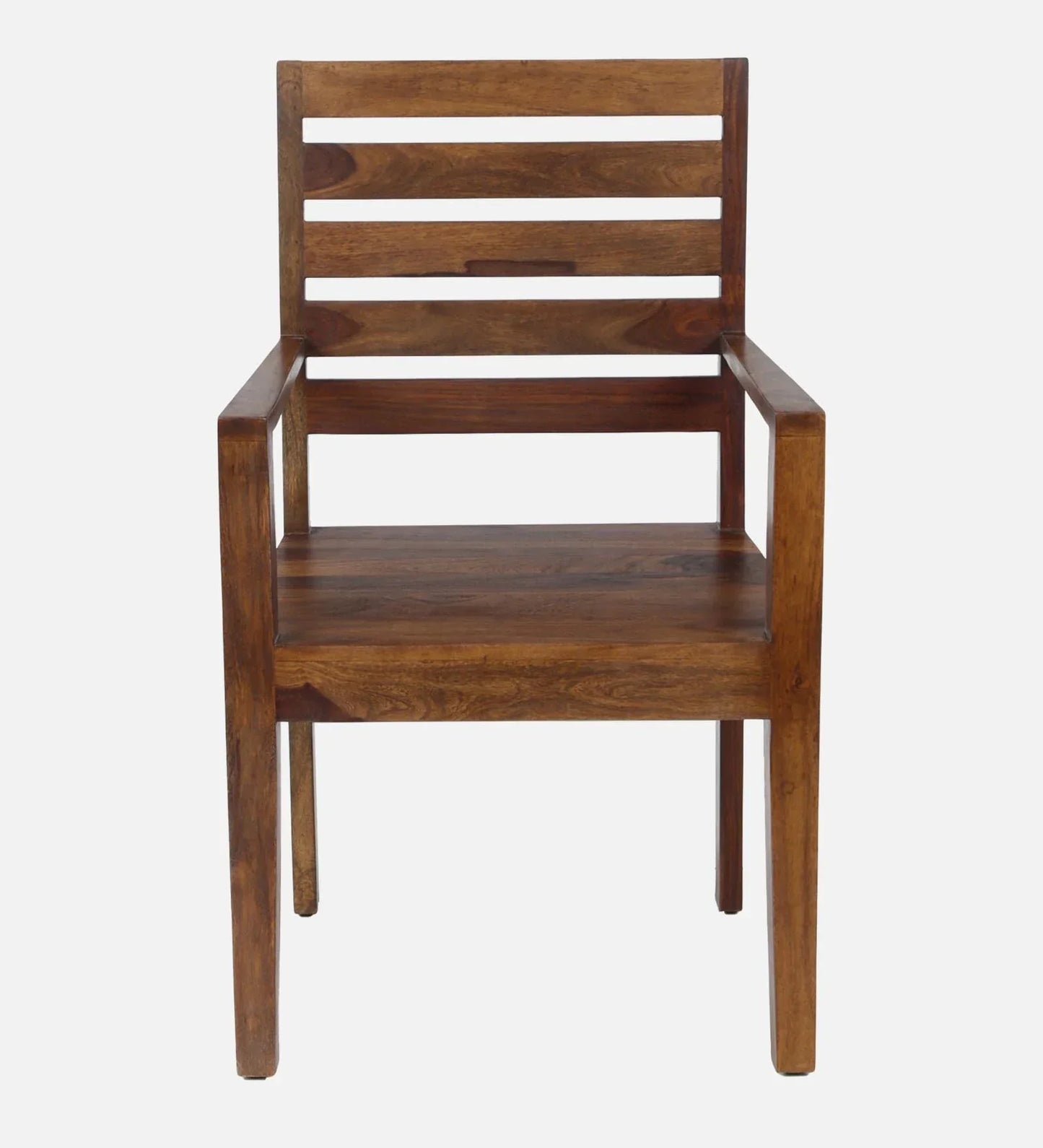 Stigen Sheesham Wood Arm Chair In Provincial Teak Finish