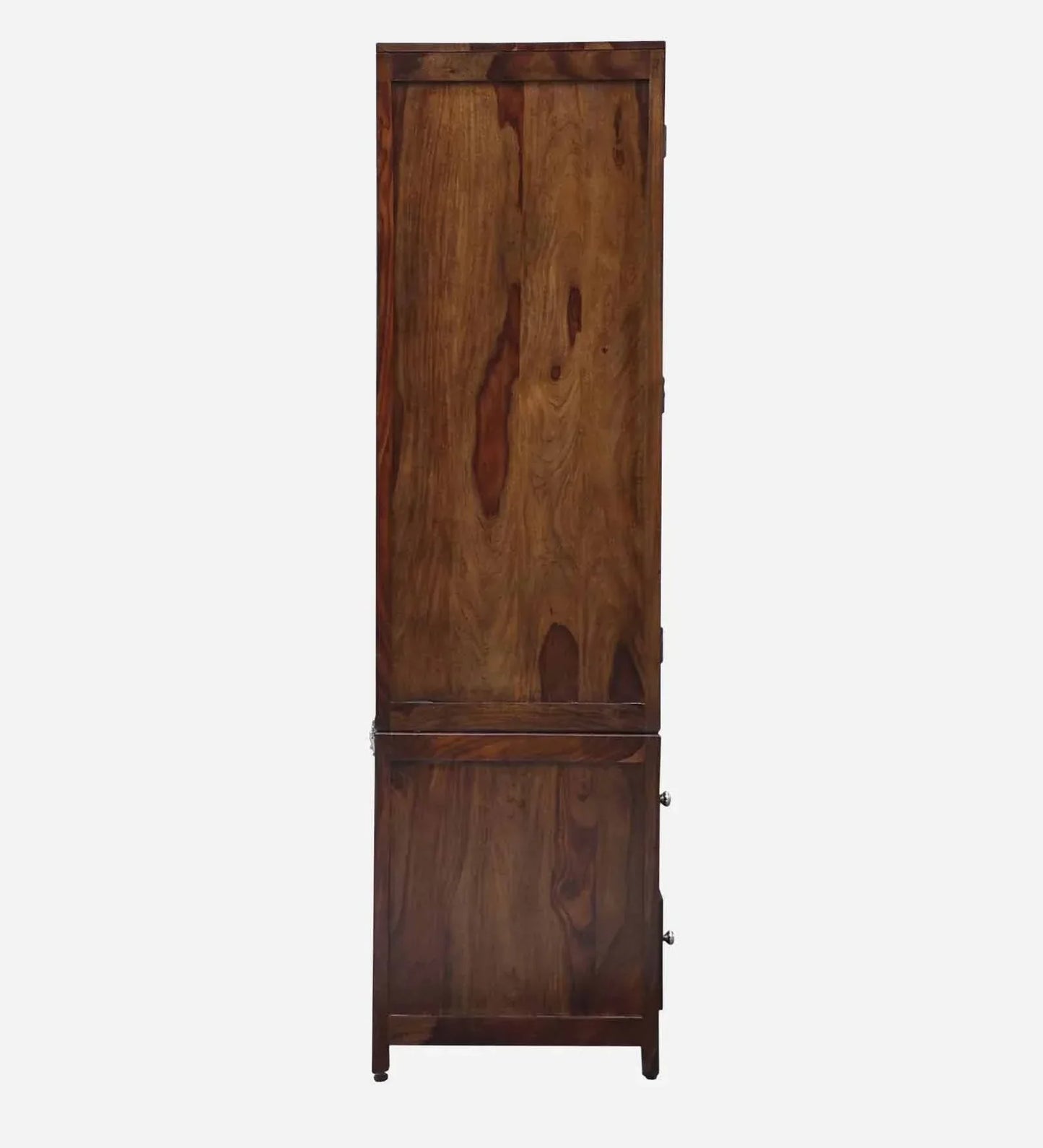Sheesham Wood 2 Door Wardrobe In Scratch Resistant Provincial Teak Finish With Drawer