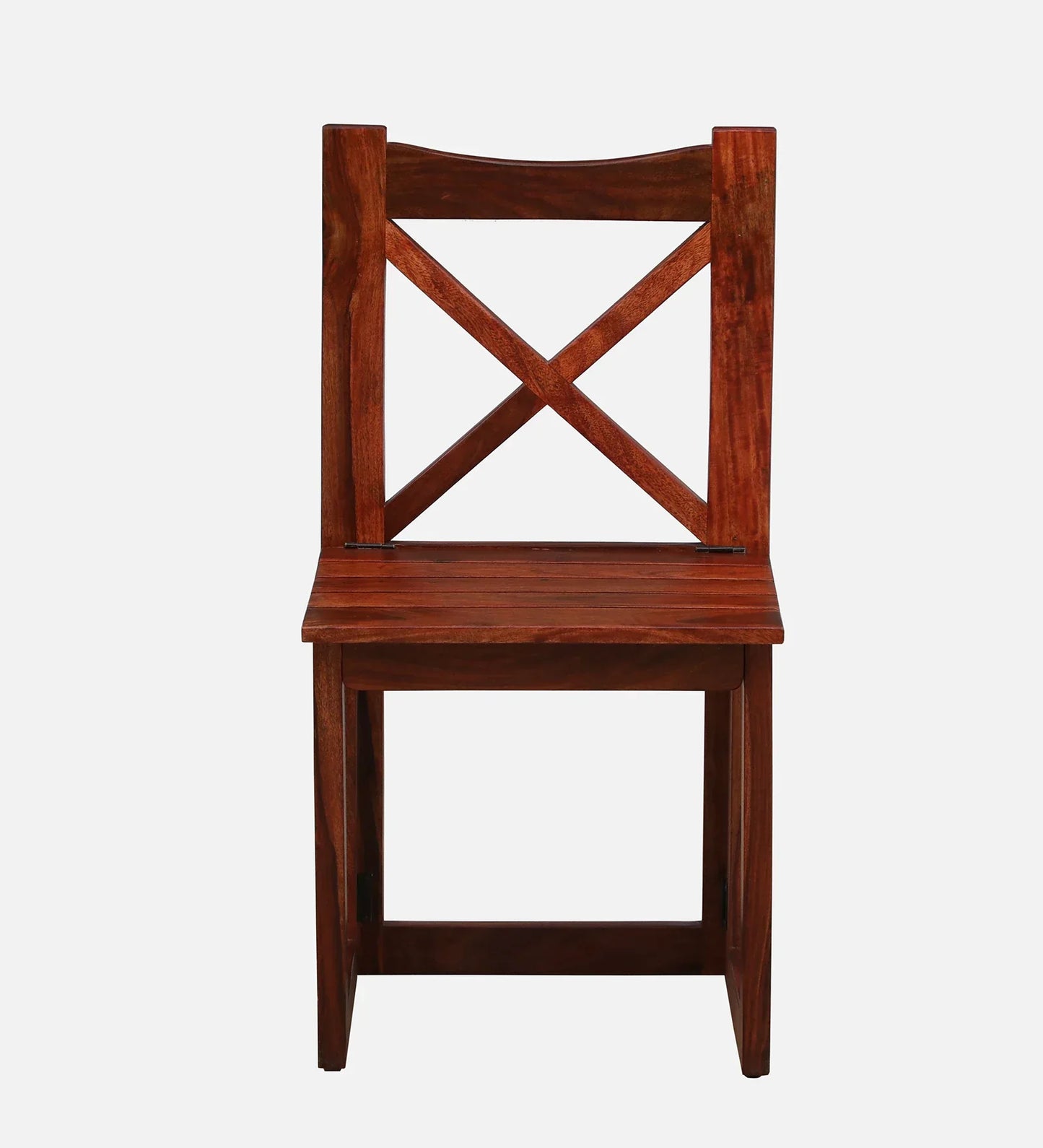 Sheesham Wood Folding Chair In Honey Oak Finish (Set Of 2)
